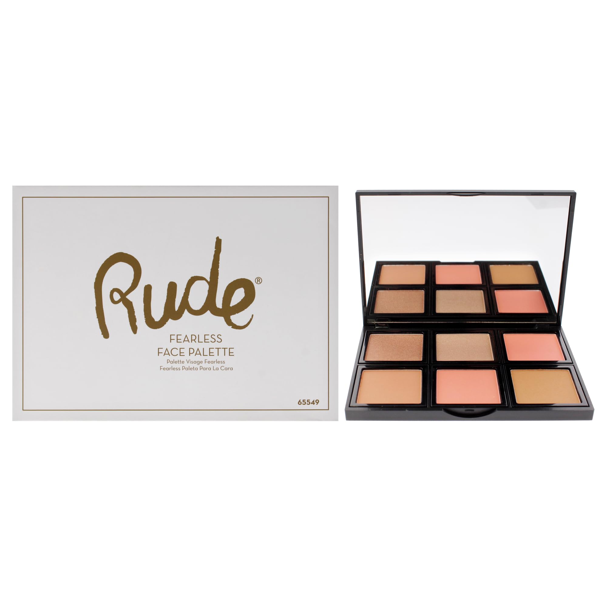 Foto 2 pulgar | Paleta Facial Rude Cosmetics Fearless Para Mujer  18 8 Ml - Venta Internacional.