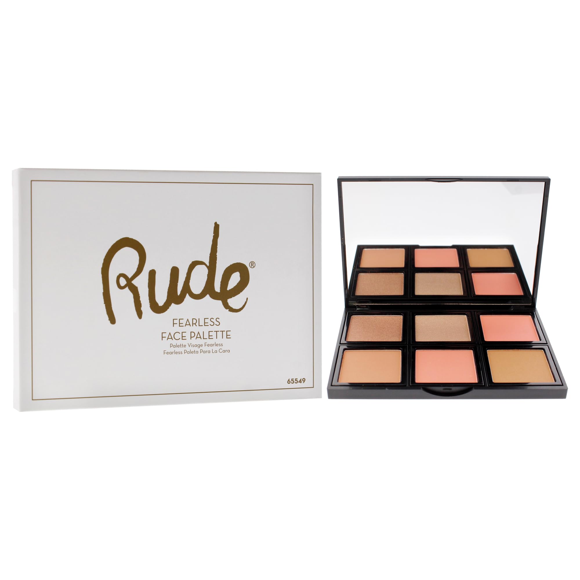 Foto 4 pulgar | Paleta Facial Rude Cosmetics Fearless Para Mujer  18 8 Ml - Venta Internacional.