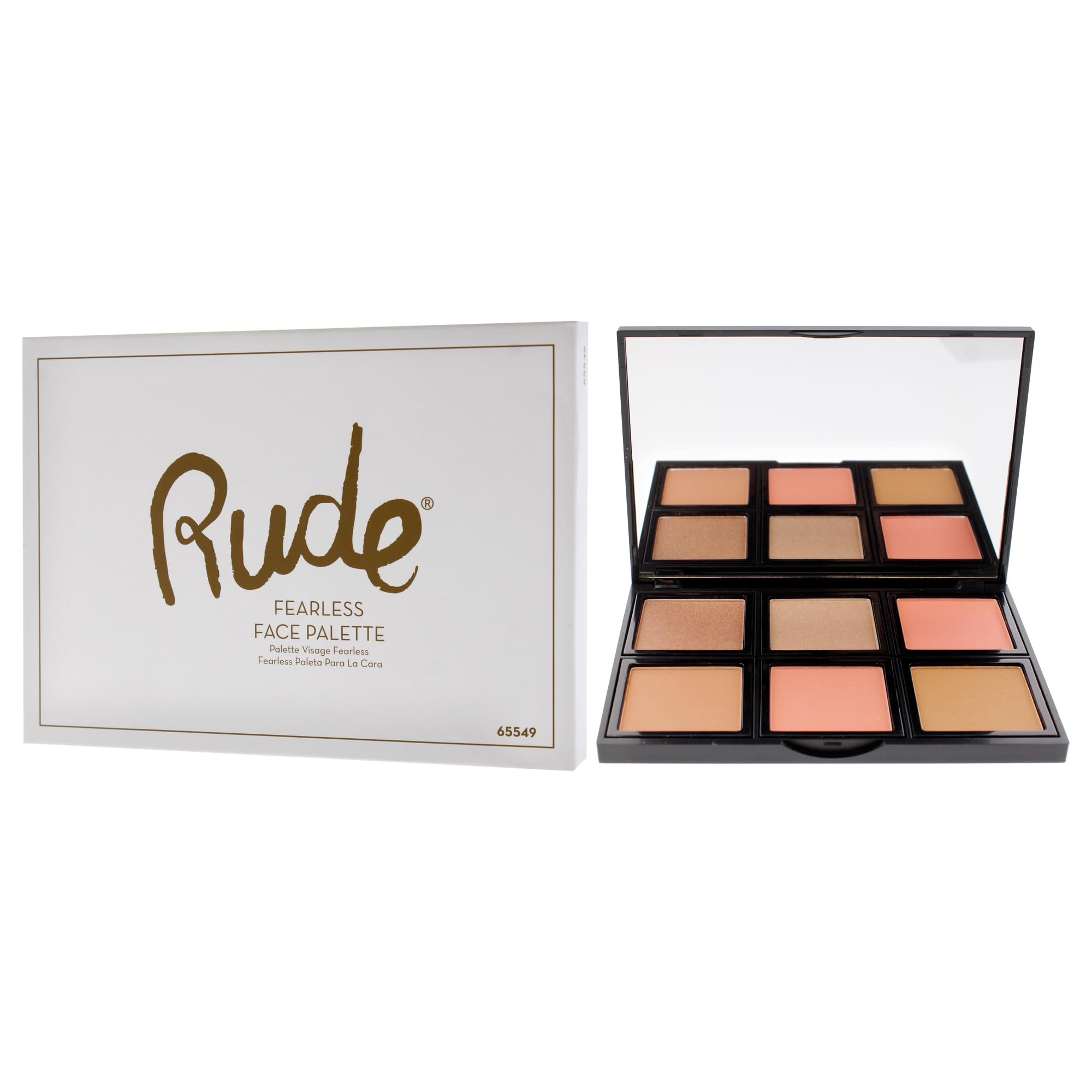 Foto 4 | Paleta Facial Rude Cosmetics Fearless Para Mujer  18 8 Ml - Venta Internacional.