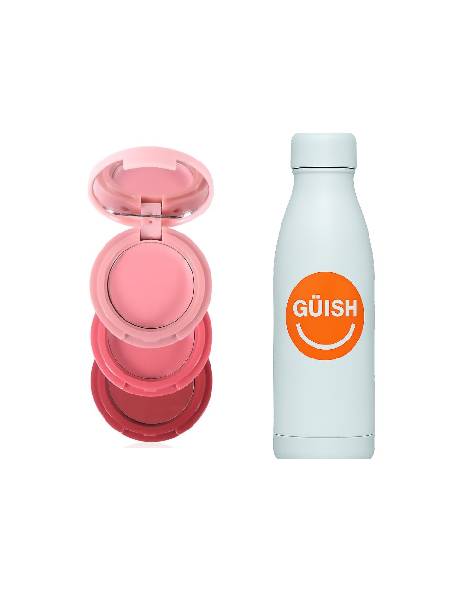 Set De Maquillaje 3 En 1  En Polvo Y Contorno + Gratis Termo Güish De Regalo