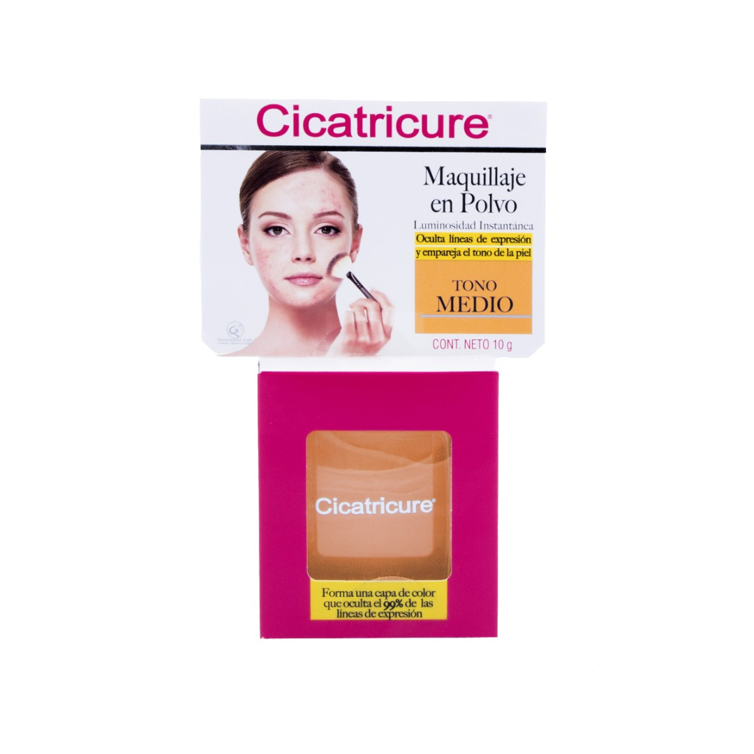 Maquillaje Polvo Cicatricure Medio de 10 g