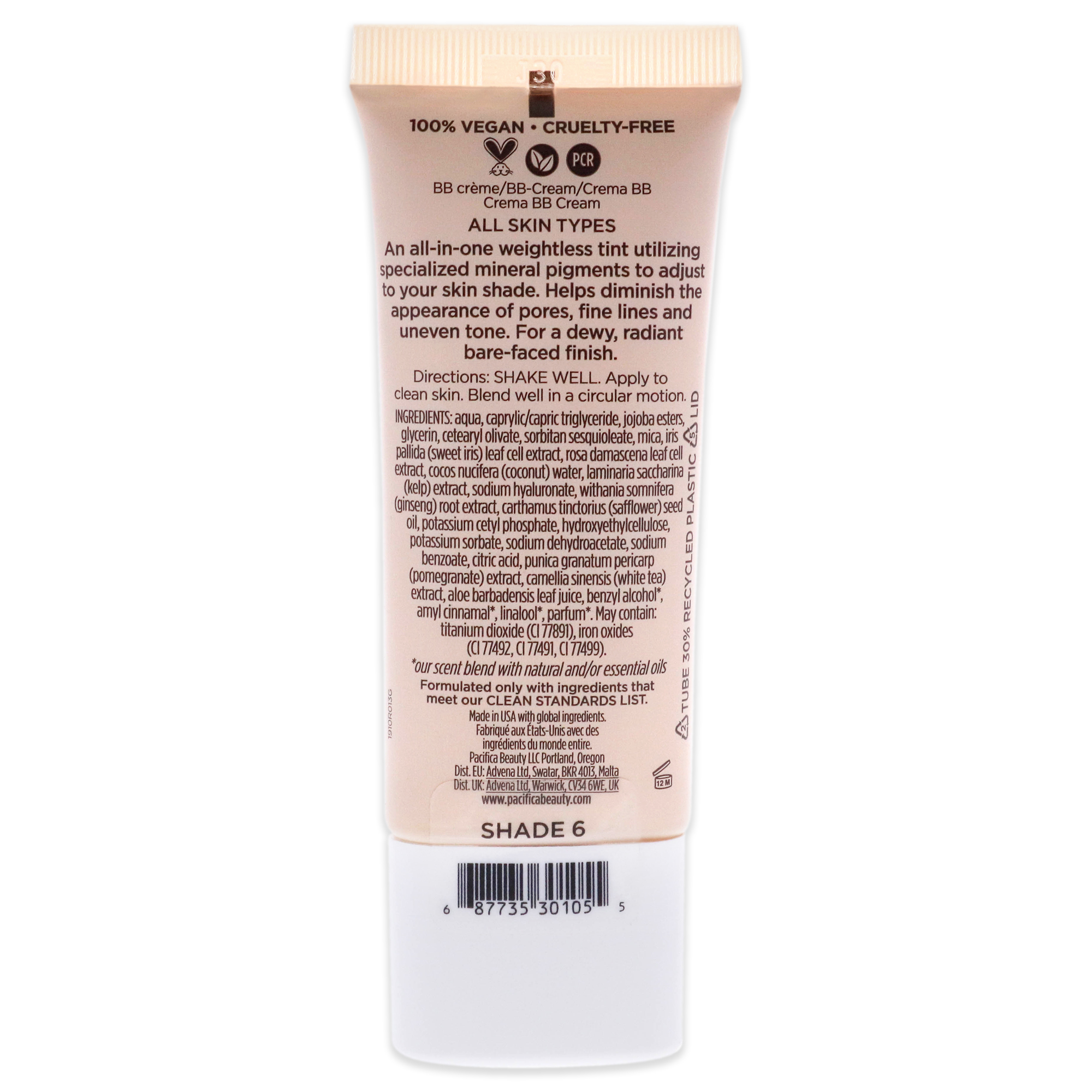 Foto 3 pulgar | Base de Maquillaje Alight Multi-mineral Bb Cream - 6 Medium Pacifica Beige Colour