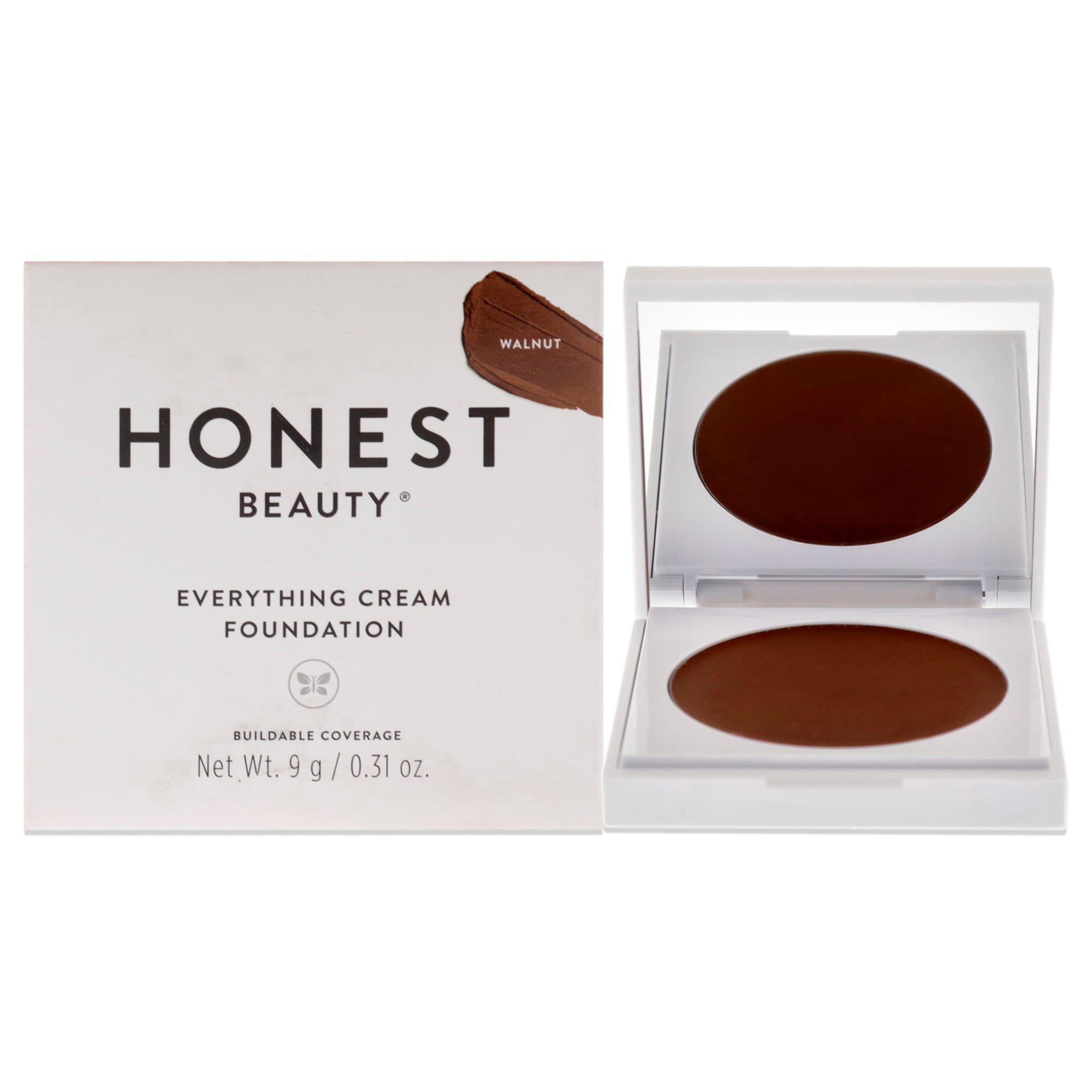 Base de maquillaje compacta Everything Cream de Honest - Nuez para mujeres 0.31 oz Foundation $592
