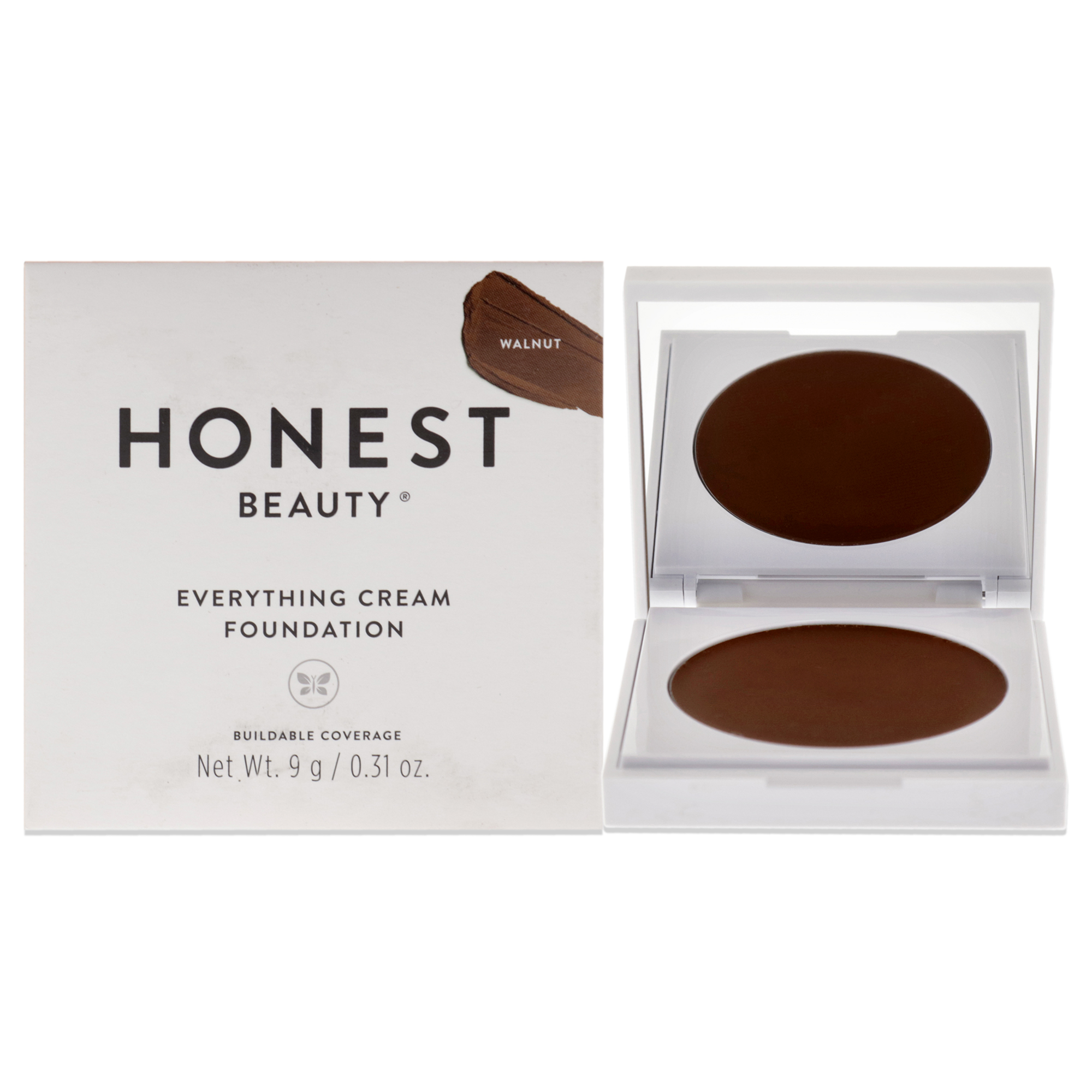 Foto 2 pulgar | Base de maquillaje compacta Everything Cream de Honest - Nuez para mujeres 0.31 oz Foundation