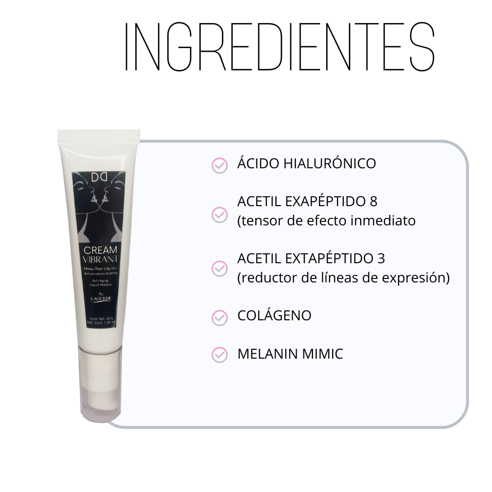 Foto 4 pulgar | Maquillaje Antienvejecimiento DD Cream Laguede Unicolor 30 g