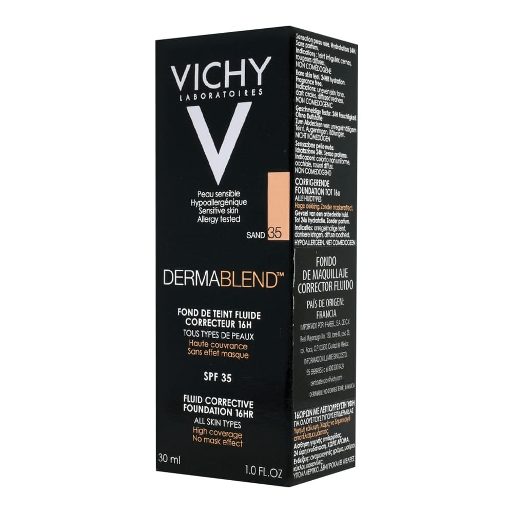 Foto 2 pulgar | Maquillaje Vichy Dermablend 35 Sand 30 Ml