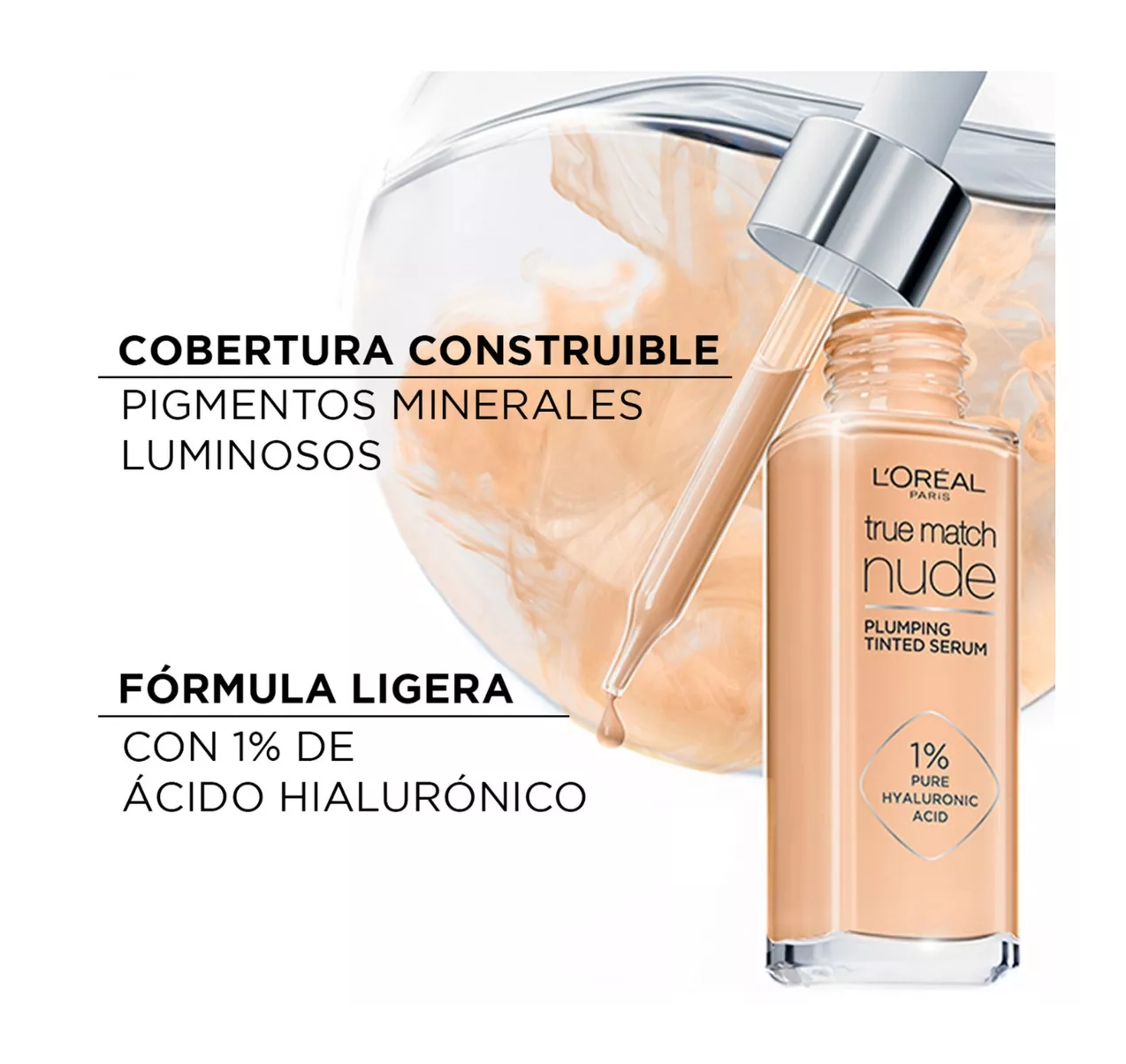 Foto 2 | Sérum L'oreal Paris True Match Nude 30 Ml Con Color