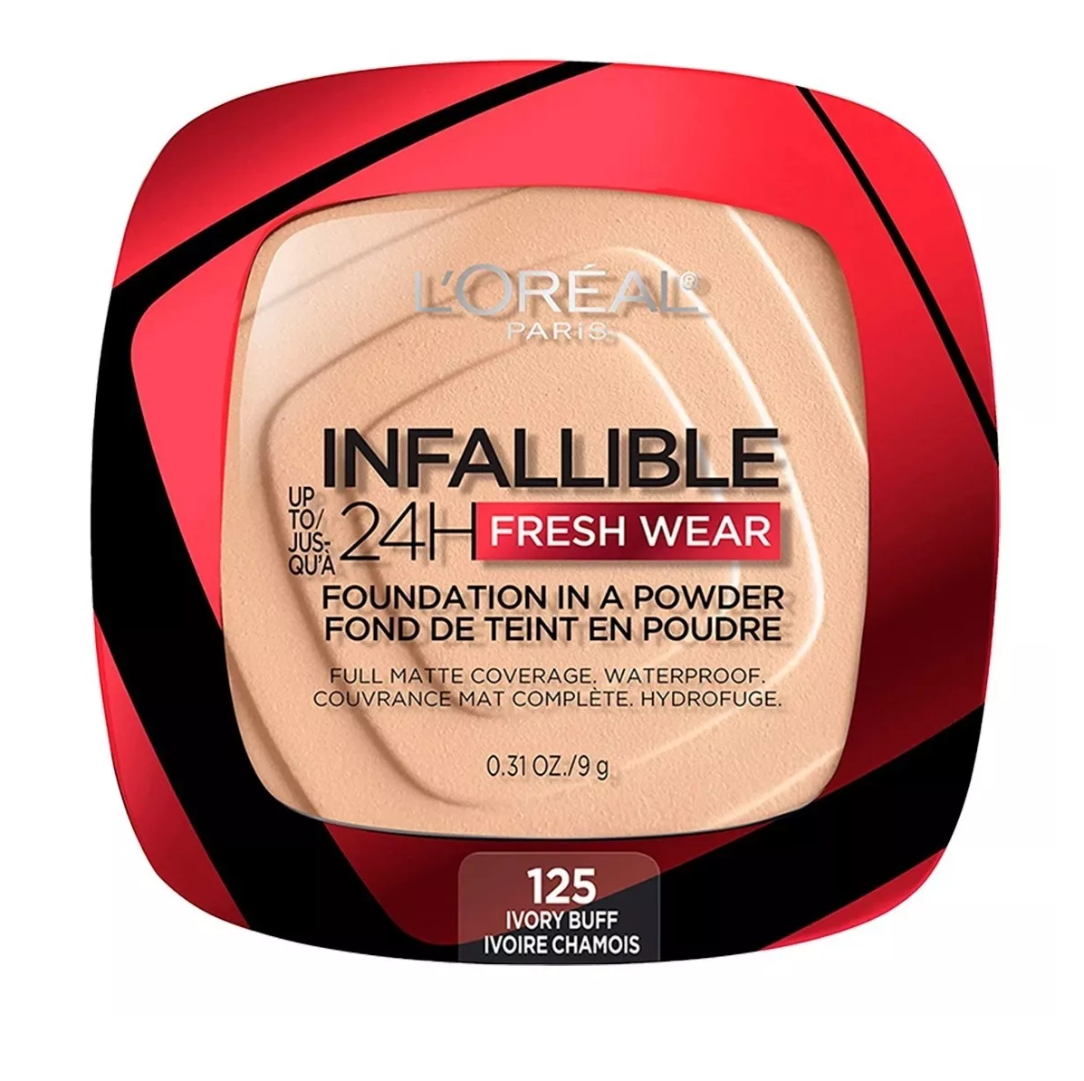 Base en Polvo L'Oréal Paris Compacto Infalible Freshwear Tono Ivory Buff 9 g