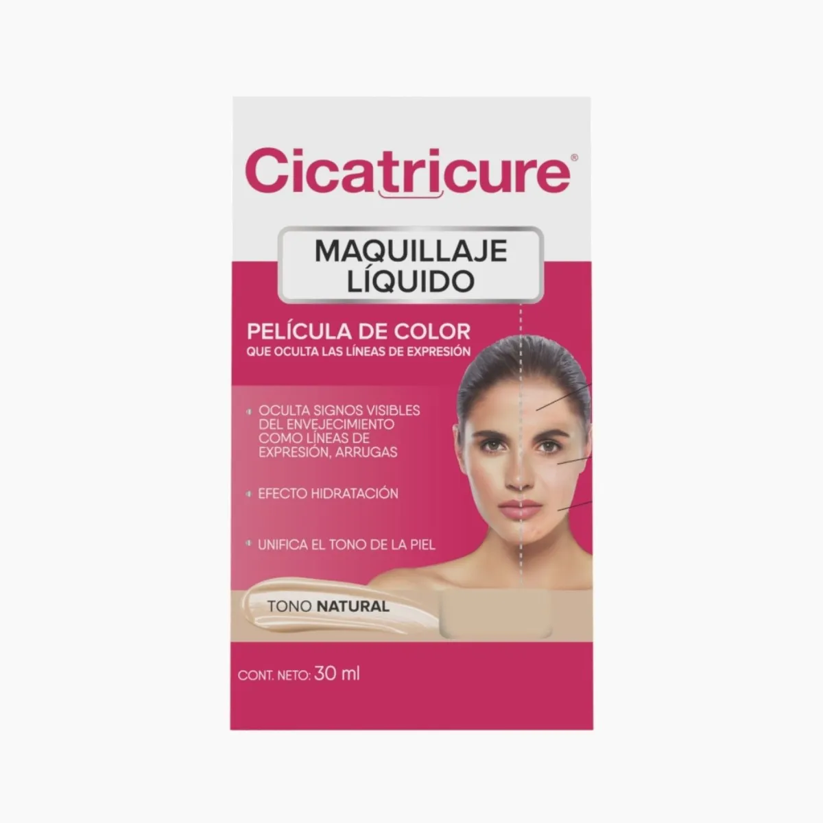 Foto 2 pulgar | Maquillaje Cicatricure Líquido Natural 30 Ml