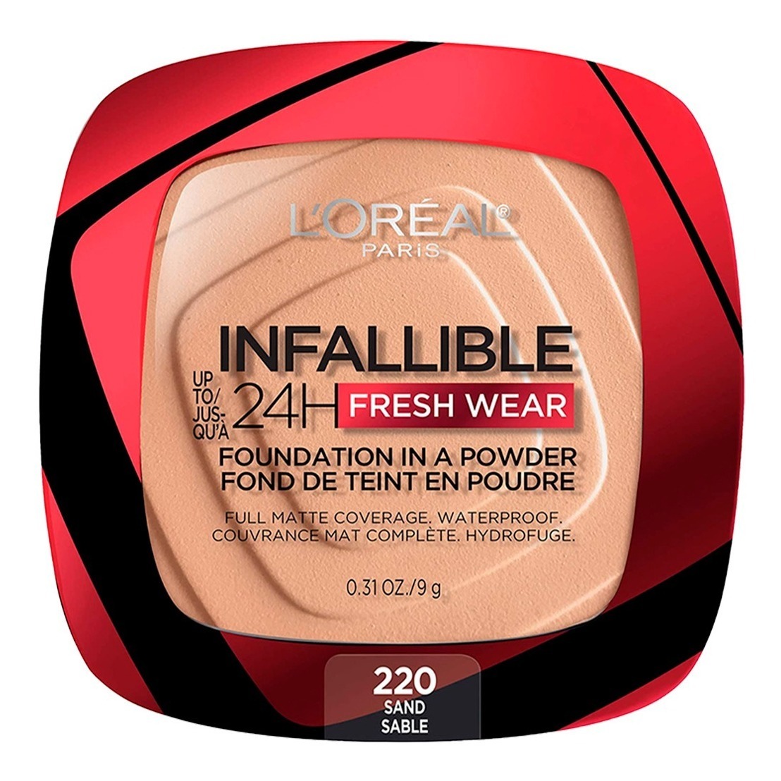 Foto 2 pulgar | Base en Polvo L´oréal Paris Compacto Infallible Freshwear 9g Sand