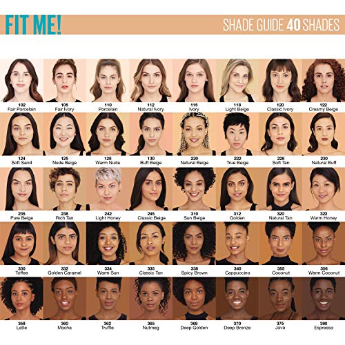 Foto 7 | Venta Internacional - Base Líquida Maybelline New York Fit Me Matte + Poreless, Fo
