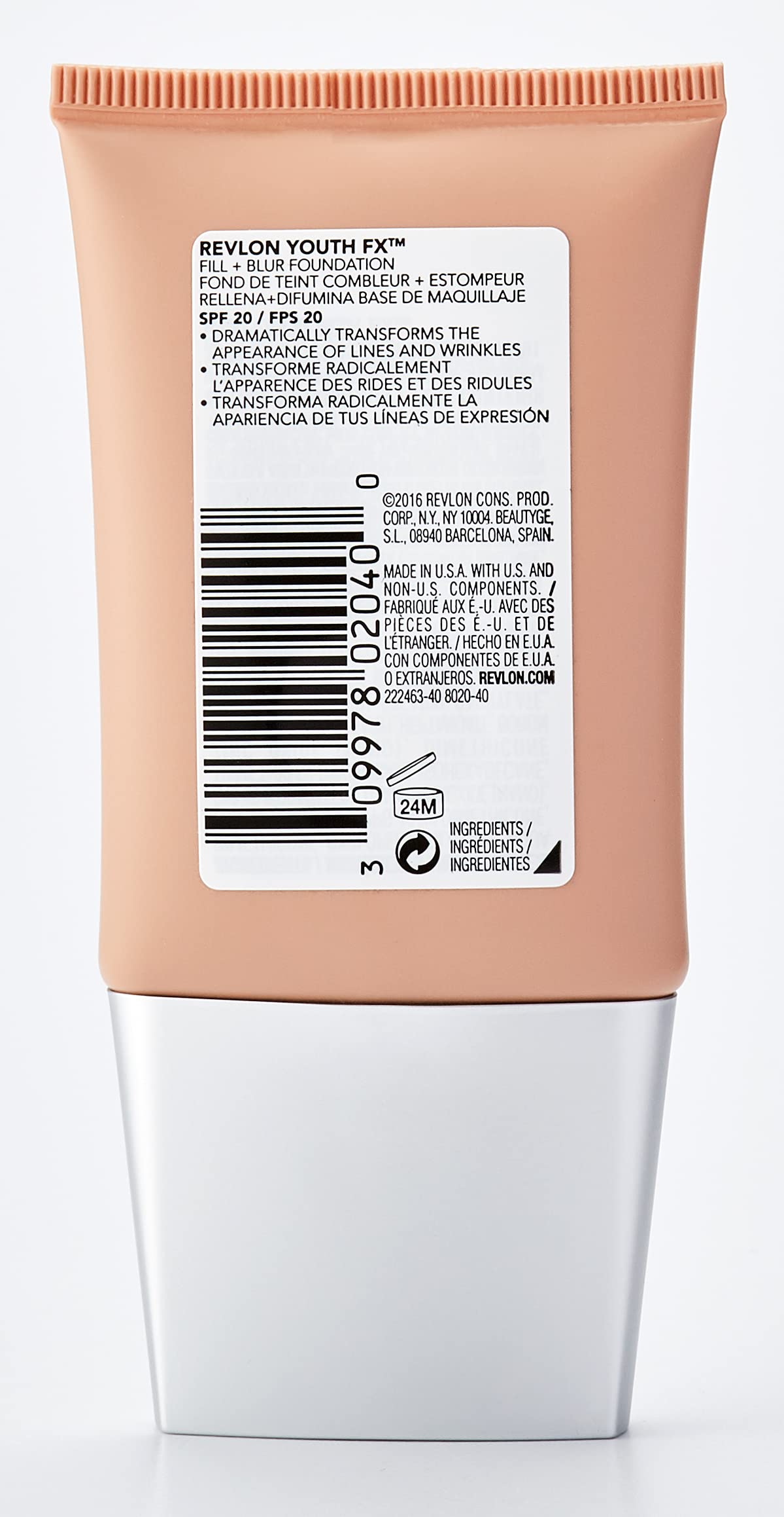 Foto 4 | Base de Maquillaje Revlon Youth Fx Fill + Blur 220 color Beige Natural 30 ml - Venta Internacional