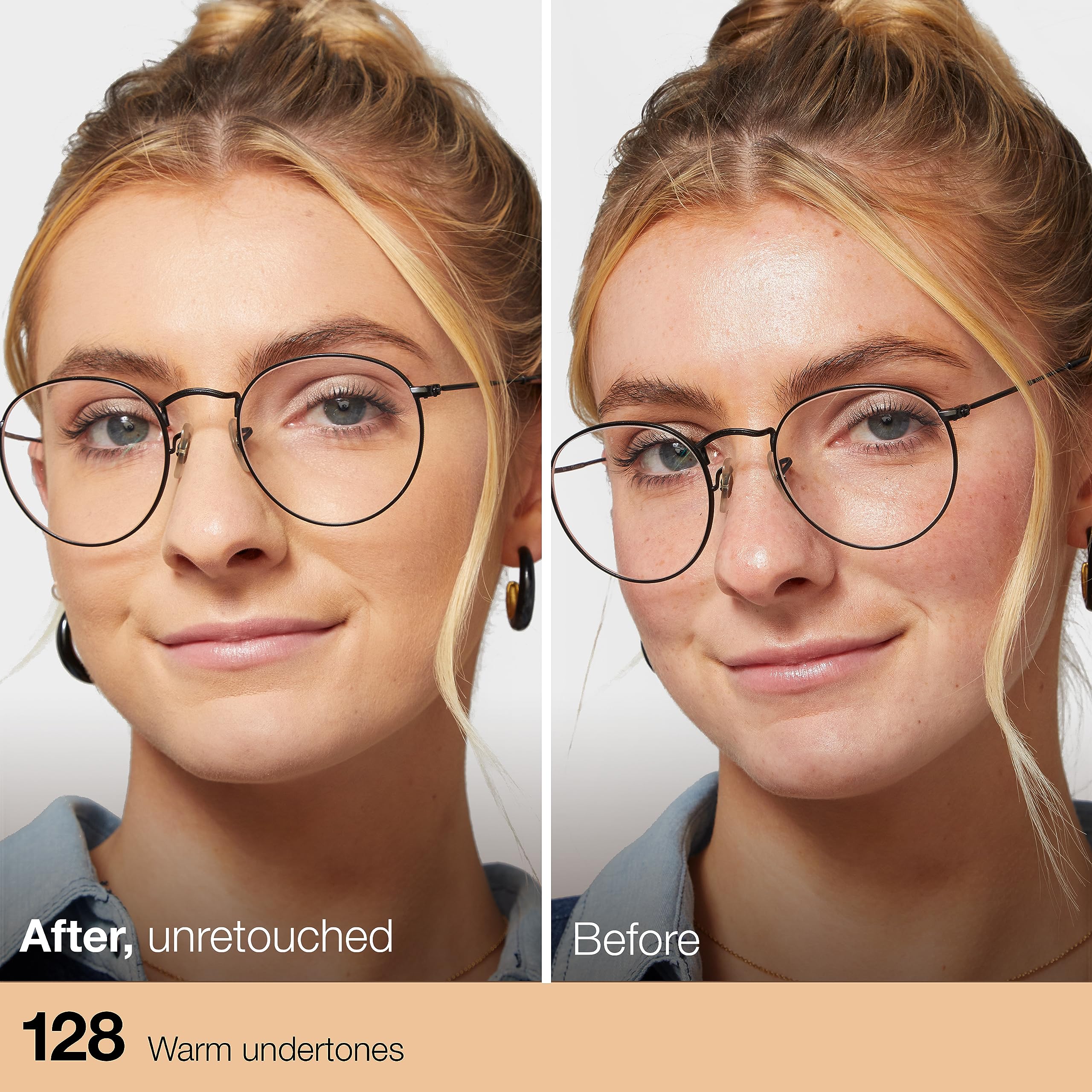 Foto 4 pulgar | Base de Maquillaje Maybelline Fit Me Matte + Porreless Warm Nude - Venta Internacional
