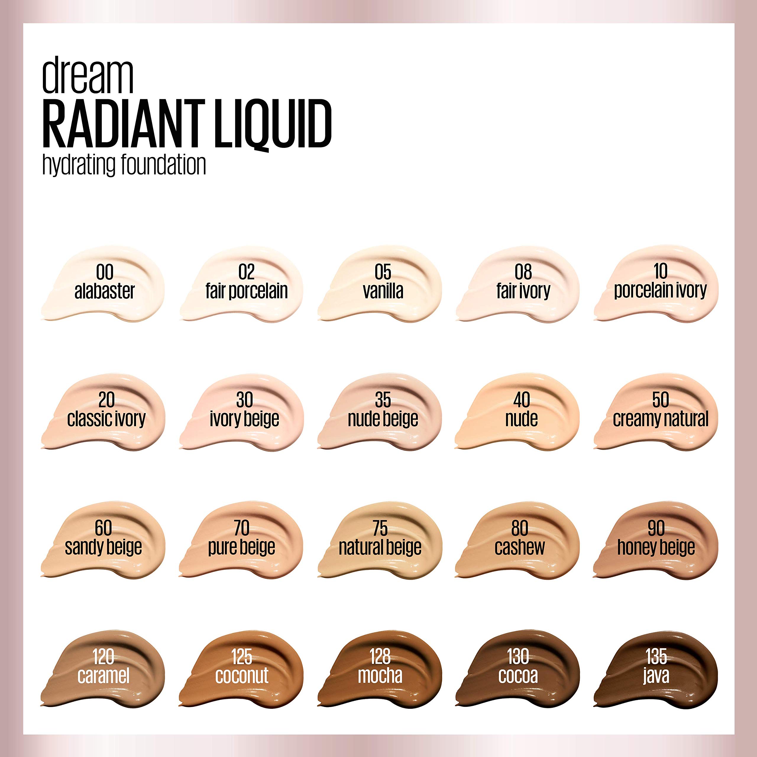 Foto 7 | Base Líquida Maybelline Dream Radiant Porcelain Ivory - Venta Internacional