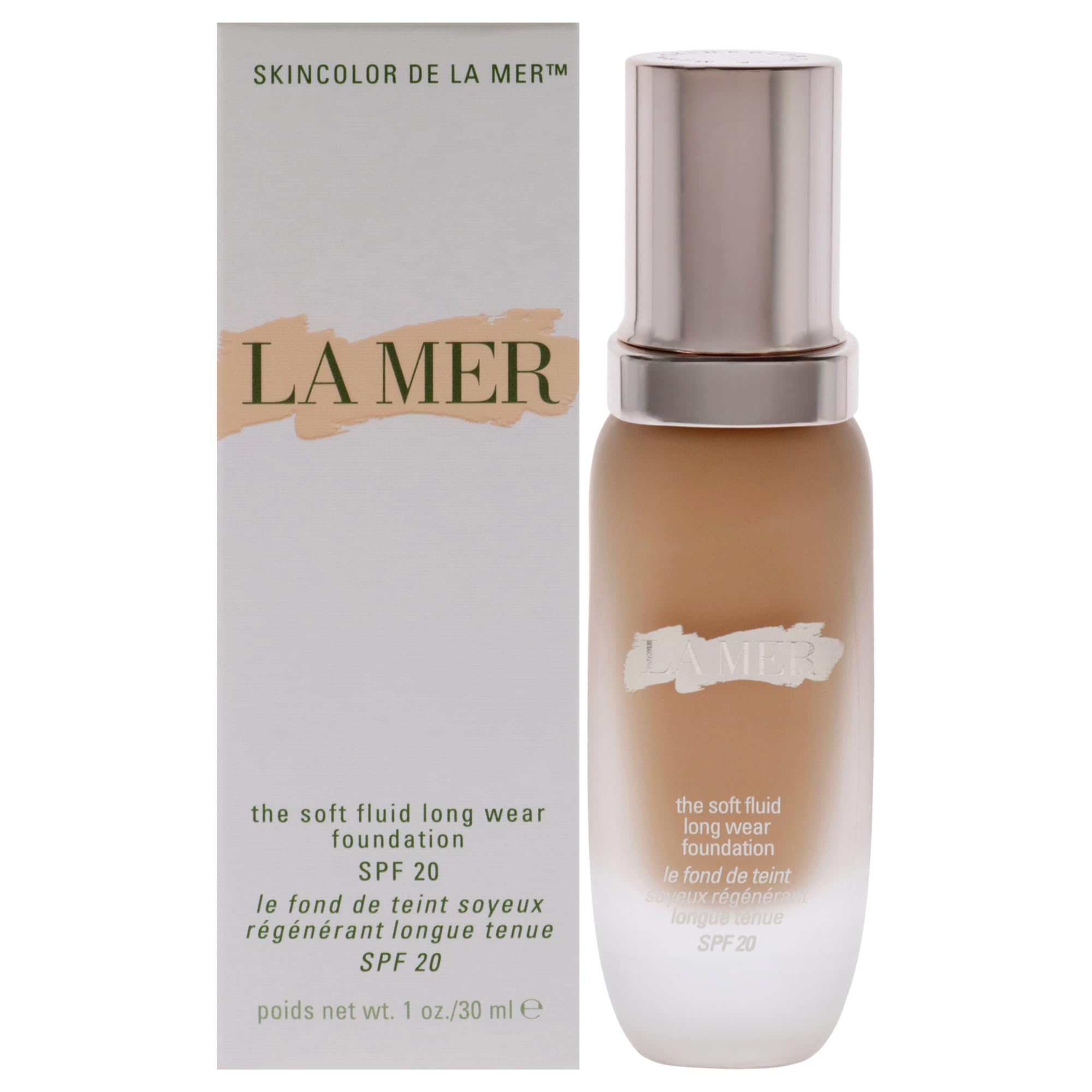 Base La Mer The Soft Fluid De Larga Duración, Spf 20, 30 Ml #320 - Venta Internacional.