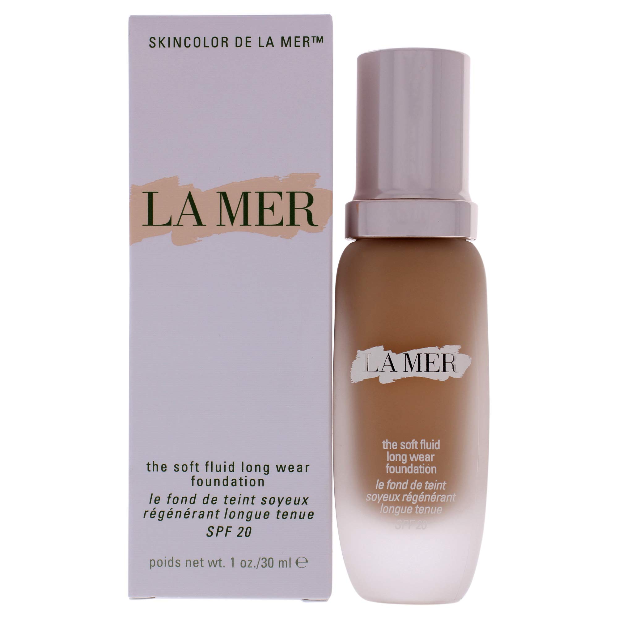 Base De Maquillaje La Mer The Soft Fluid De Larga Duración, Spf 20, 30 Ml - Venta Internacional.