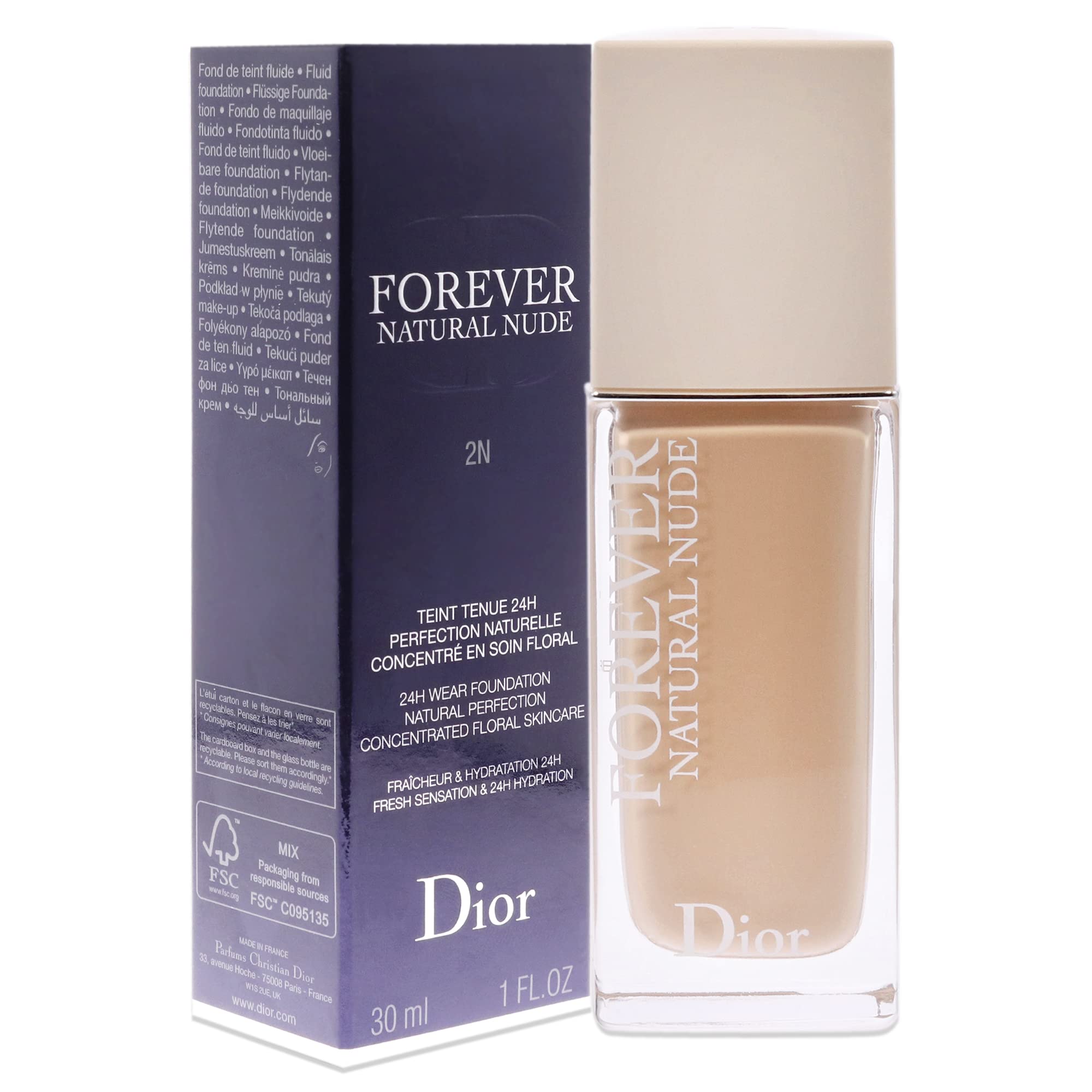 Foto 4 pulgar | Base Dior Forever Natural Nude 2n 30 ml para Mujer - Venta Internacional