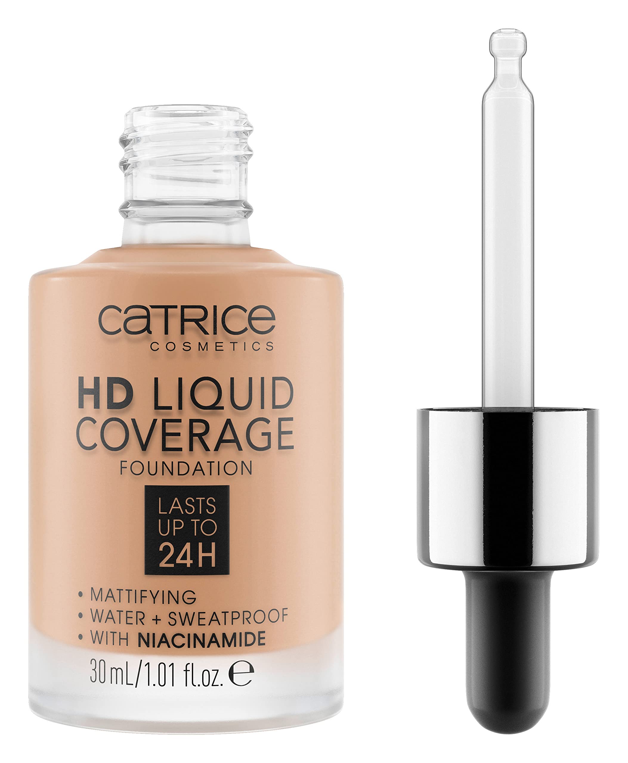 Base Catrice Hd Liquid Coverage 040, Beige Cálido - Venta Internacional.