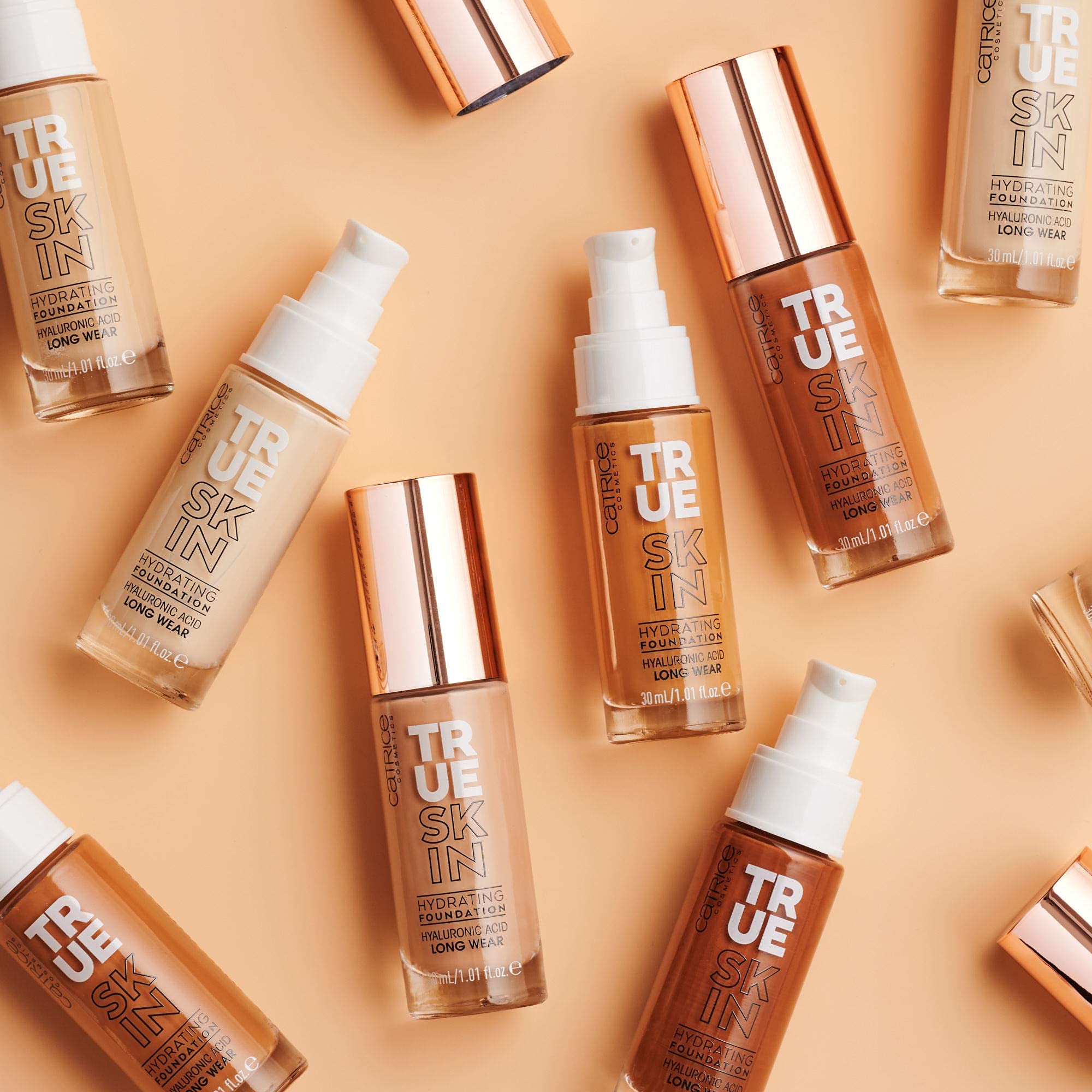 Foto 7 pulgar | Fundación Catrice True Skin Hydrating 033 Cool Almond - Venta Internacional.