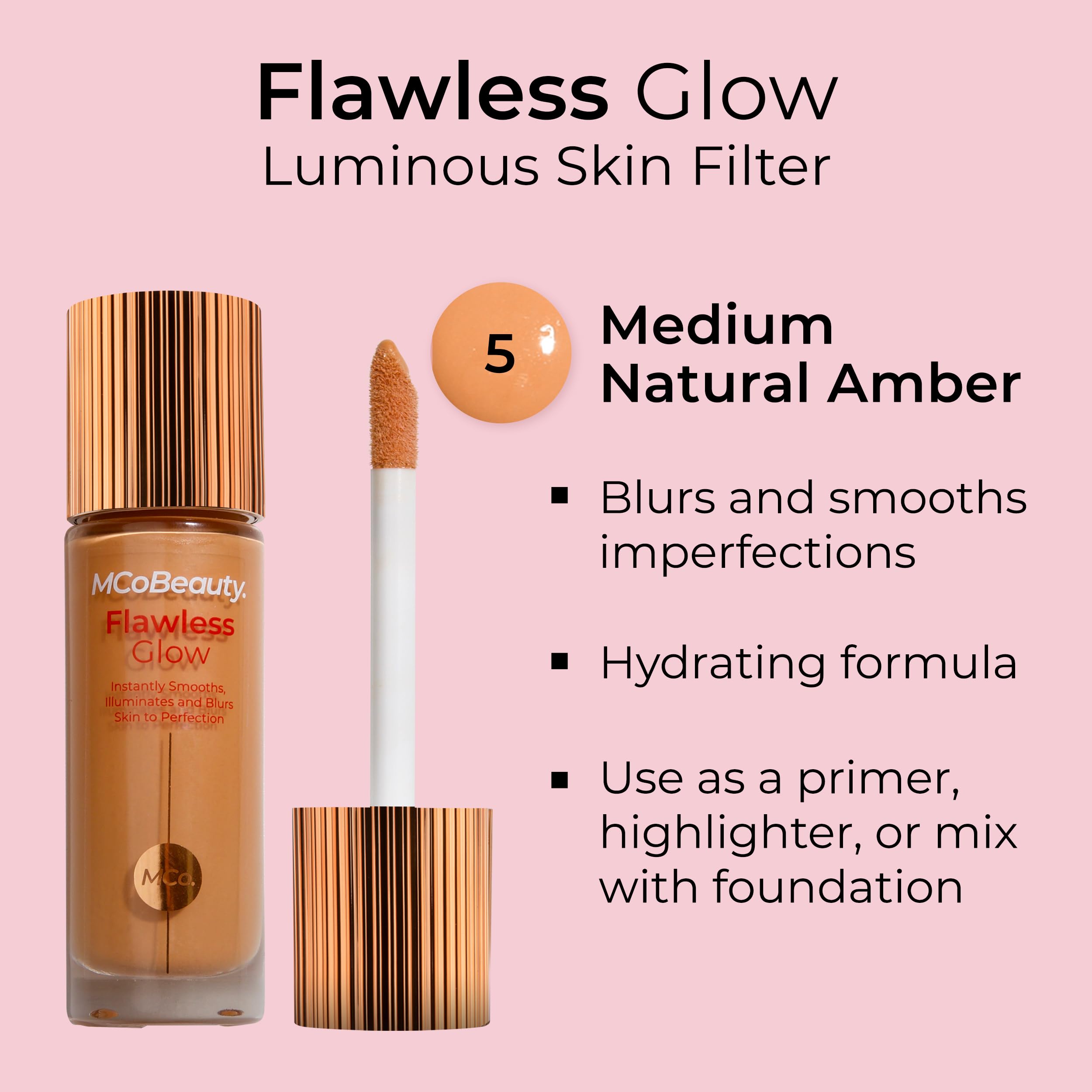 Foto 3 pulgar | Filtro De Piel Mcobeauty Flawless Glow Luminous Natural Medium - Venta Internacional.