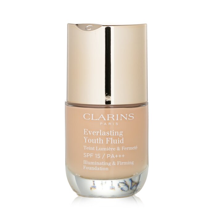 Foto 2 pulgar | Fluido Everlasting Youth De Foundation Clarins Spf 15 #107, Color Beige - Venta Internacional.