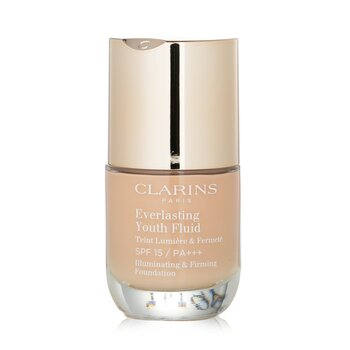 Foto 3 pulgar | Fluido Everlasting Youth De Foundation Clarins Spf 15 #107, Color Beige - Venta Internacional.