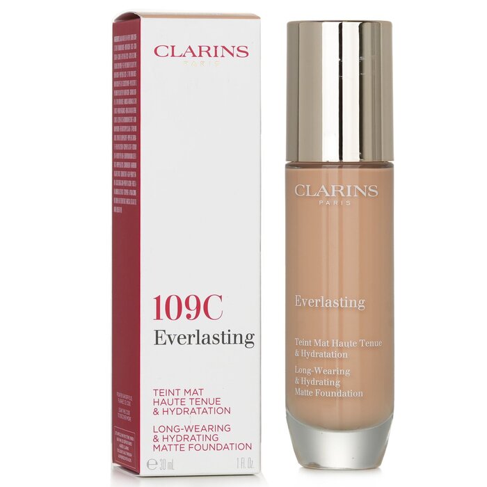 Foto 6 pulgar | Base Clarins Everlasting Long Wearing #109c Wheat, 30 Ml - Venta Internacional.