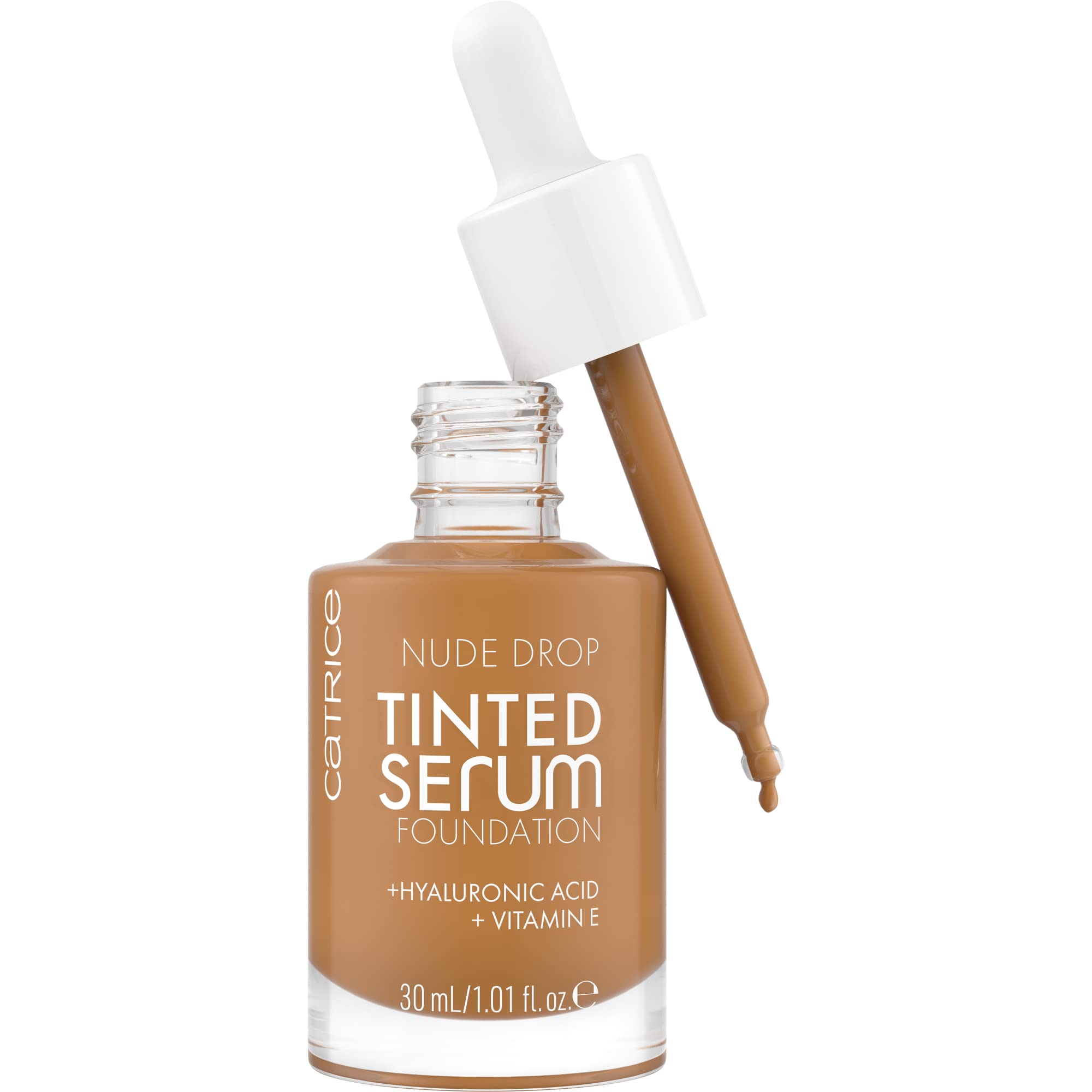 Sérum Teñido Foundation Catrice Nude Drop Vegano 080w - Venta Internacional.