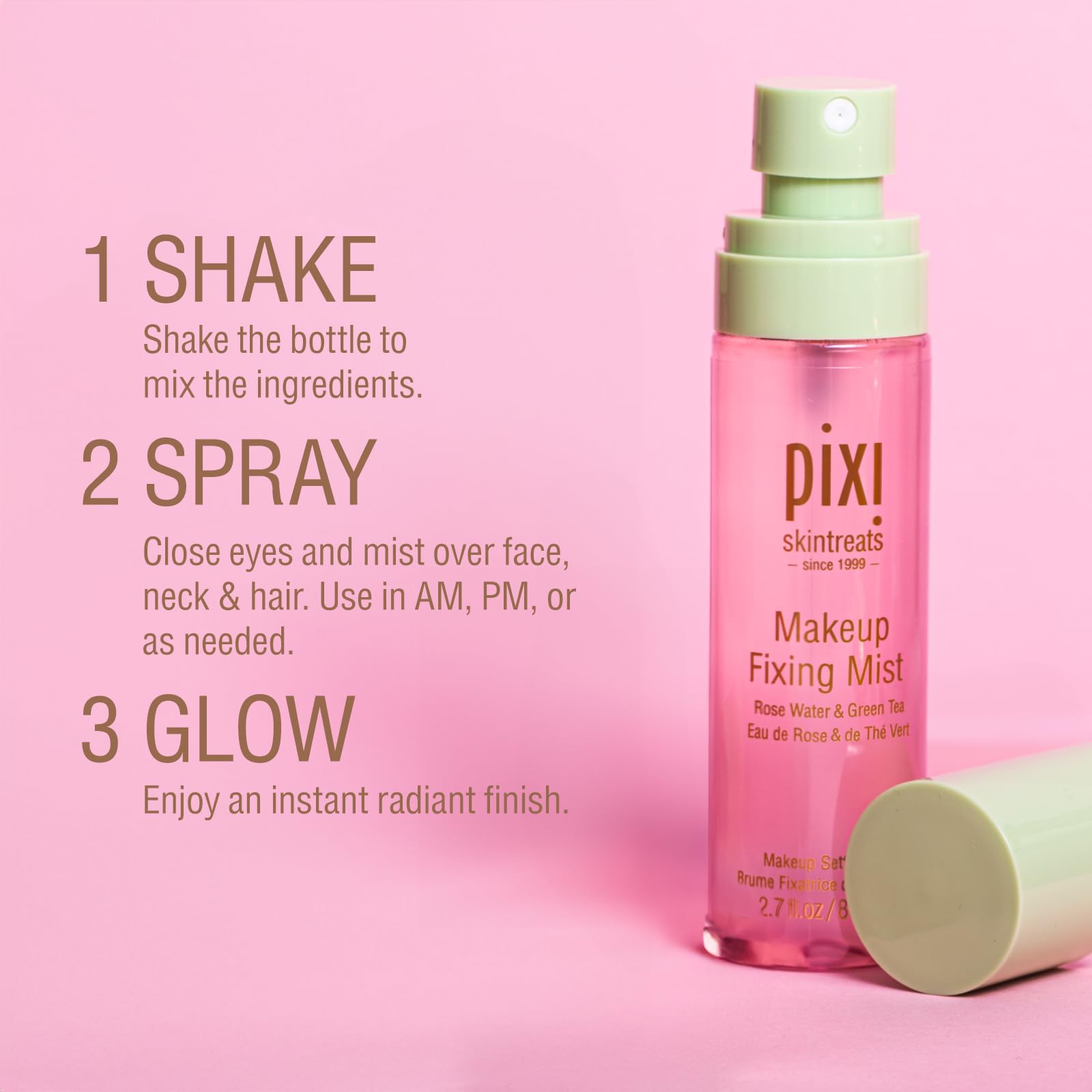 Foto 5 pulgar | Bruma Fijadora De Maquillaje Pixi Beauty, 80 Ml, Spray Fijador Integral - Venta Internacional.