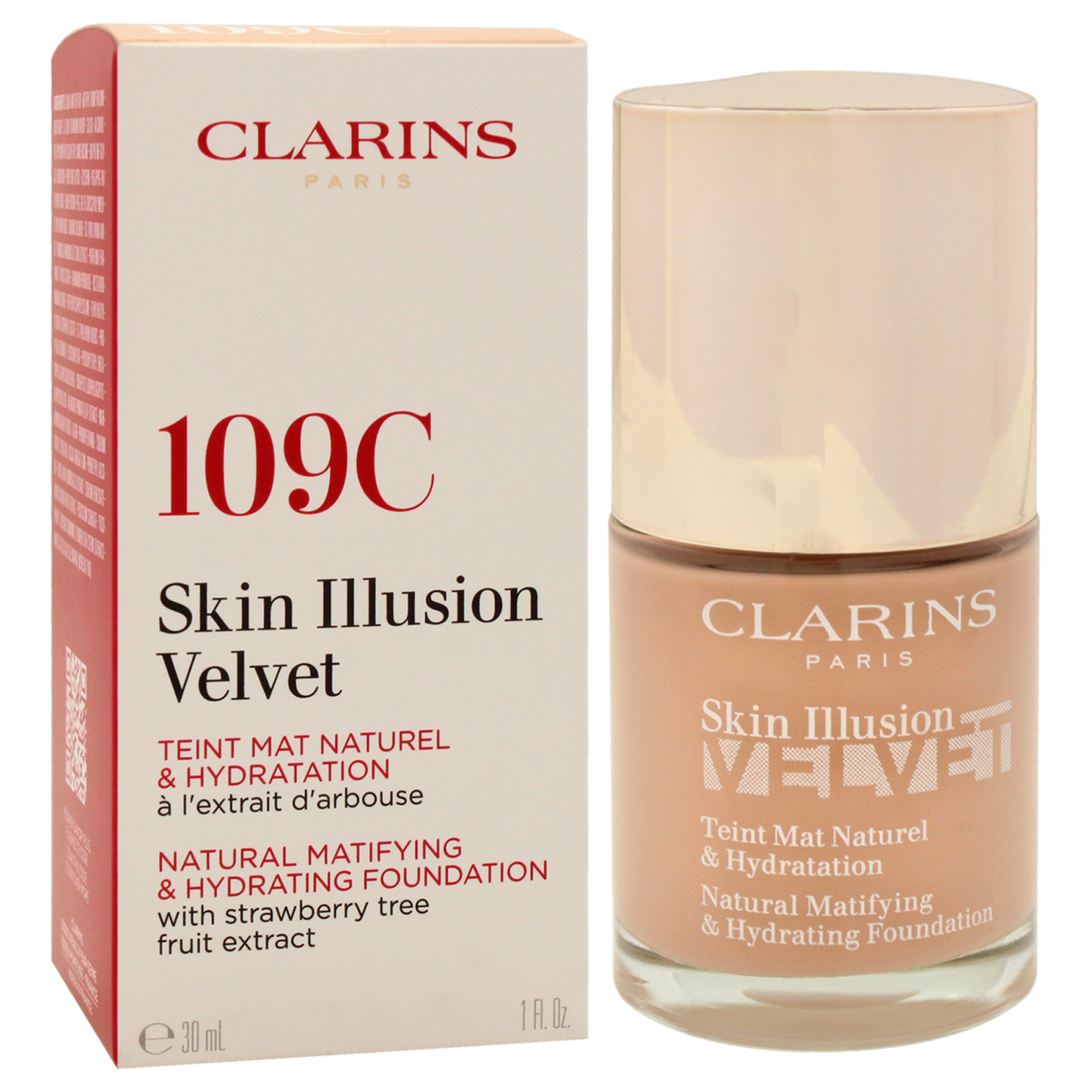 Foto 4 pulgar | Base Clarins Skin Illusion Velvet 109c Trigo 30 Ml Para Mujer - Venta Internacional.