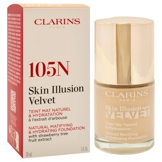 Foto 3 | Base De Maquillaje Clarins Skin Illusion Velvet #105n 30 Ml/30 Ml - Venta Internacional.