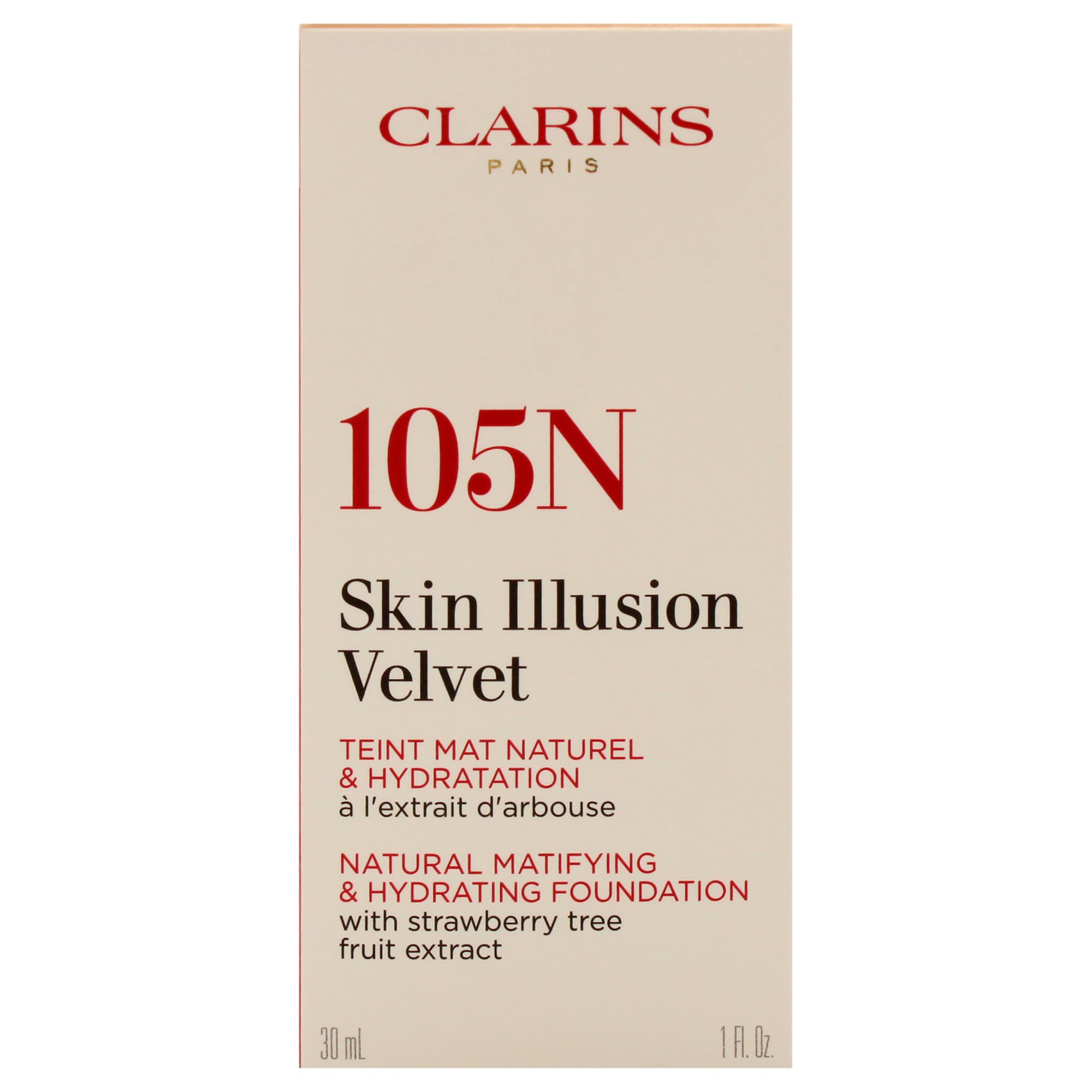 Foto 5 | Base De Maquillaje Clarins Skin Illusion Velvet #105n 30 Ml/30 Ml - Venta Internacional.