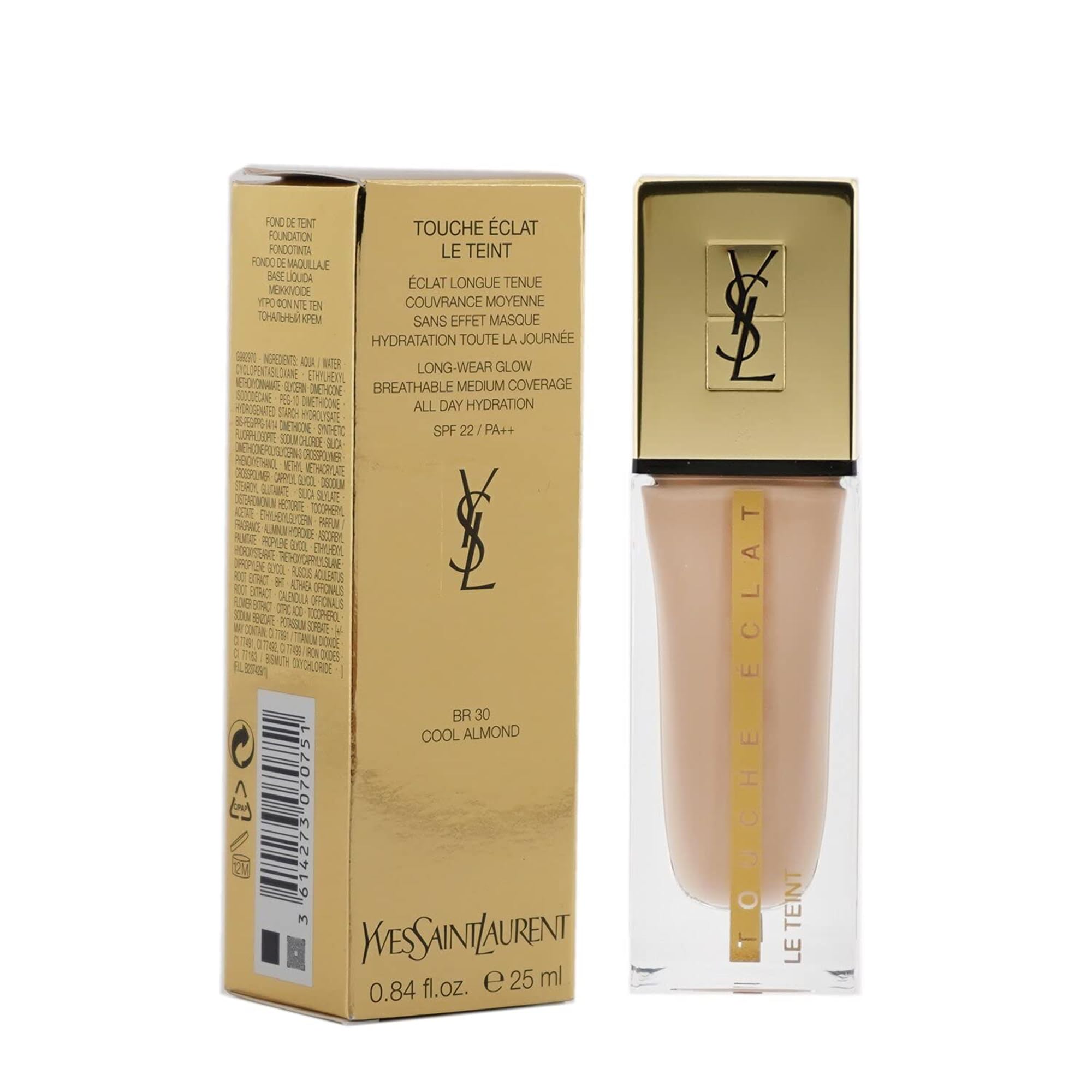 Base De Maquillaje Yves Saint Laurent Touche Eclat Le Teint Br30 25 Ml - Venta Internacional. $1,245