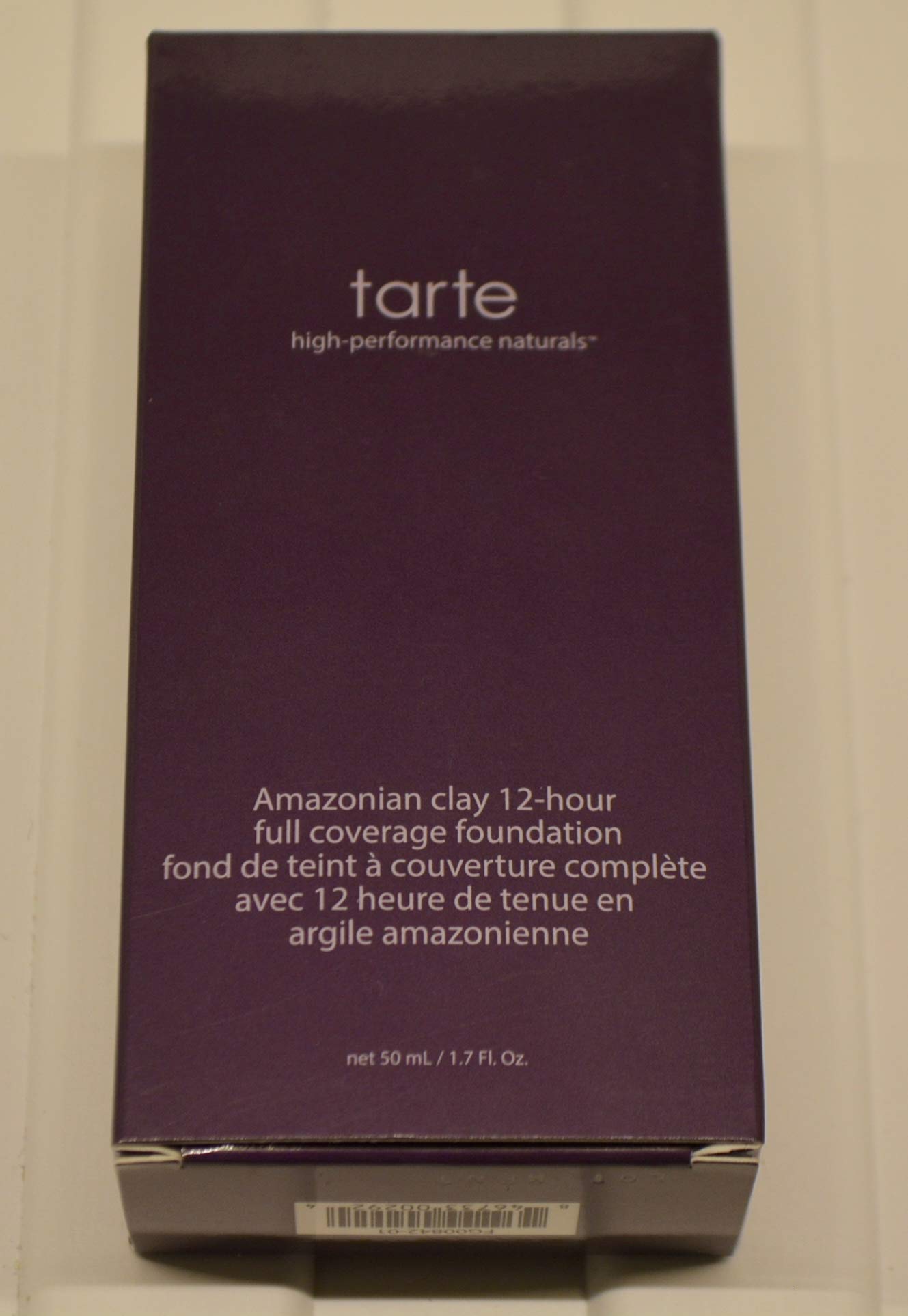 Arcilla Amazónica Foundation Tarte, Cobertura Total, 12 Horas, Color Dorado Intenso - Venta Internacional.