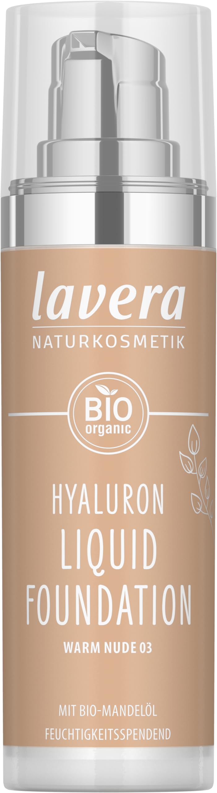 Base De Maquillaje Líquida Lavera Warm Nude Hyaluron 30 Ml - Venta Internacional.