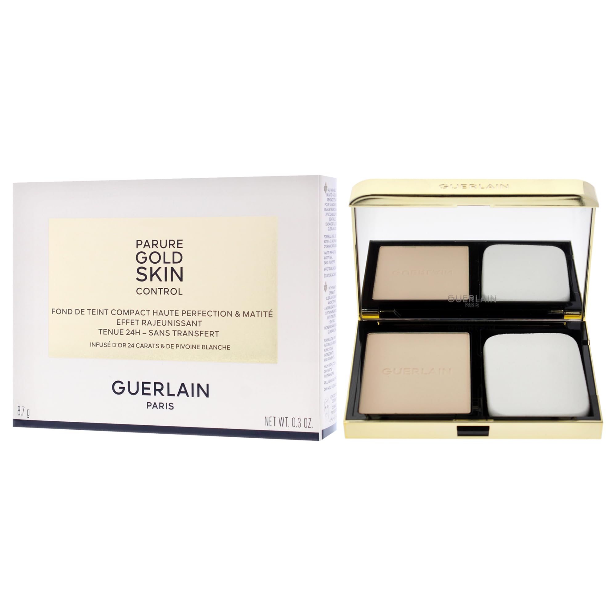 Foto 5 pulgar | Base De Maquillaje Compacta Guerlain Parure Gold 0n, Muy Ligera, 8,8 Ml - Venta Internacional.