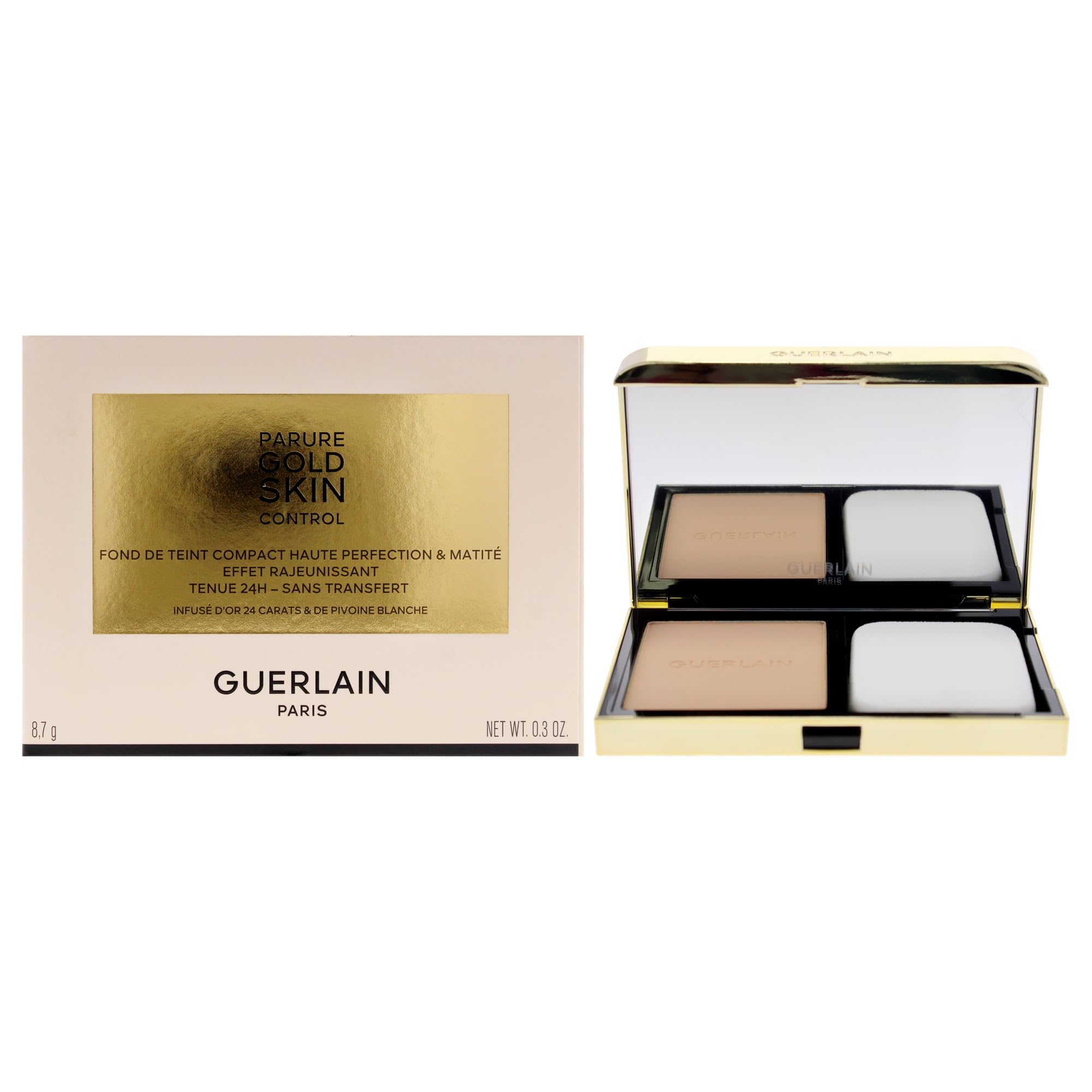 Base De Maquillaje Compacta Guerlain Parure Gold Skin Control Matte - Venta Internacional.