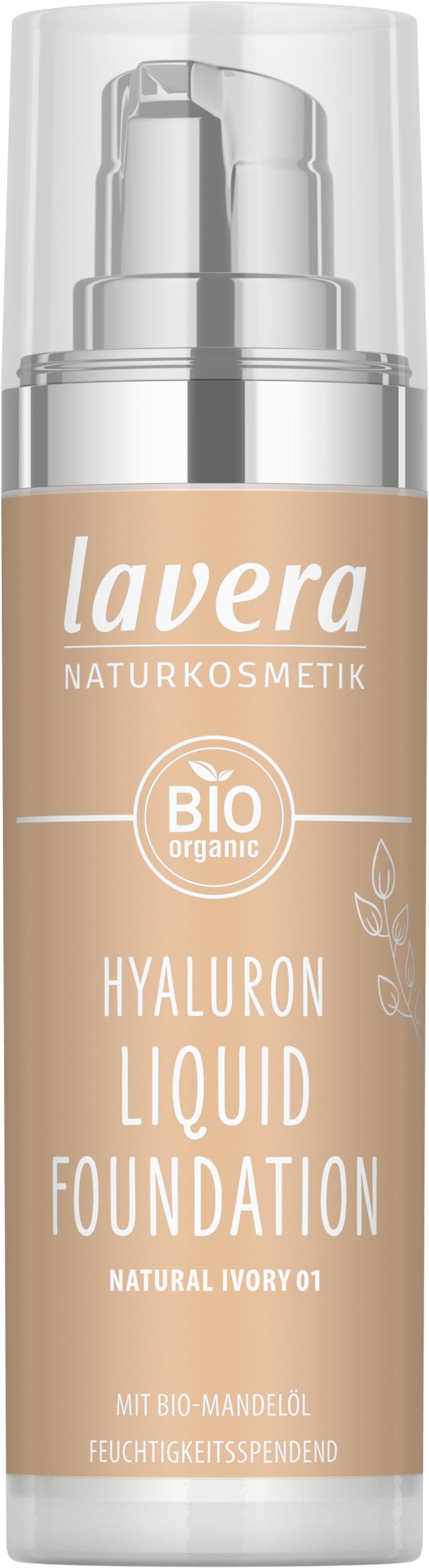 Base De Maquillaje Líquida Lavera Natural Ivory Hyaluron 30 Ml - Venta Internacional.