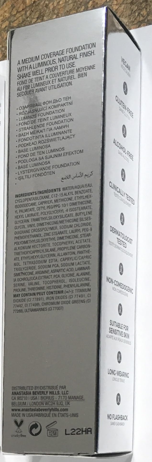 Foto 8 pulgar | Fundación Anastasia Beverly Hills Luminous 230n Para Piel Clara - Venta Internacional.
