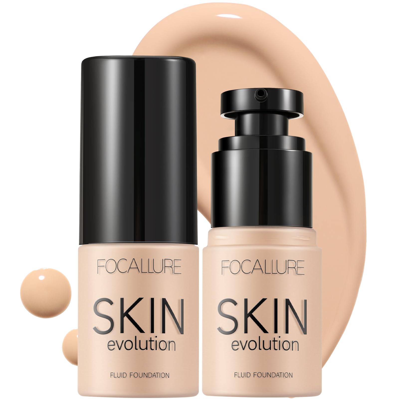 Foto 2 pulgar | Base Líquida Focallure Skin Evolution + Corrector 2 Unidades - Venta Internacional.