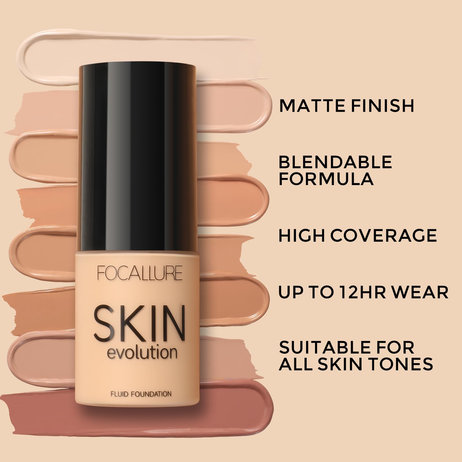 Foto 5 pulgar | Base Líquida Focallure Skin Evolution + Corrector 2 Unidades - Venta Internacional.