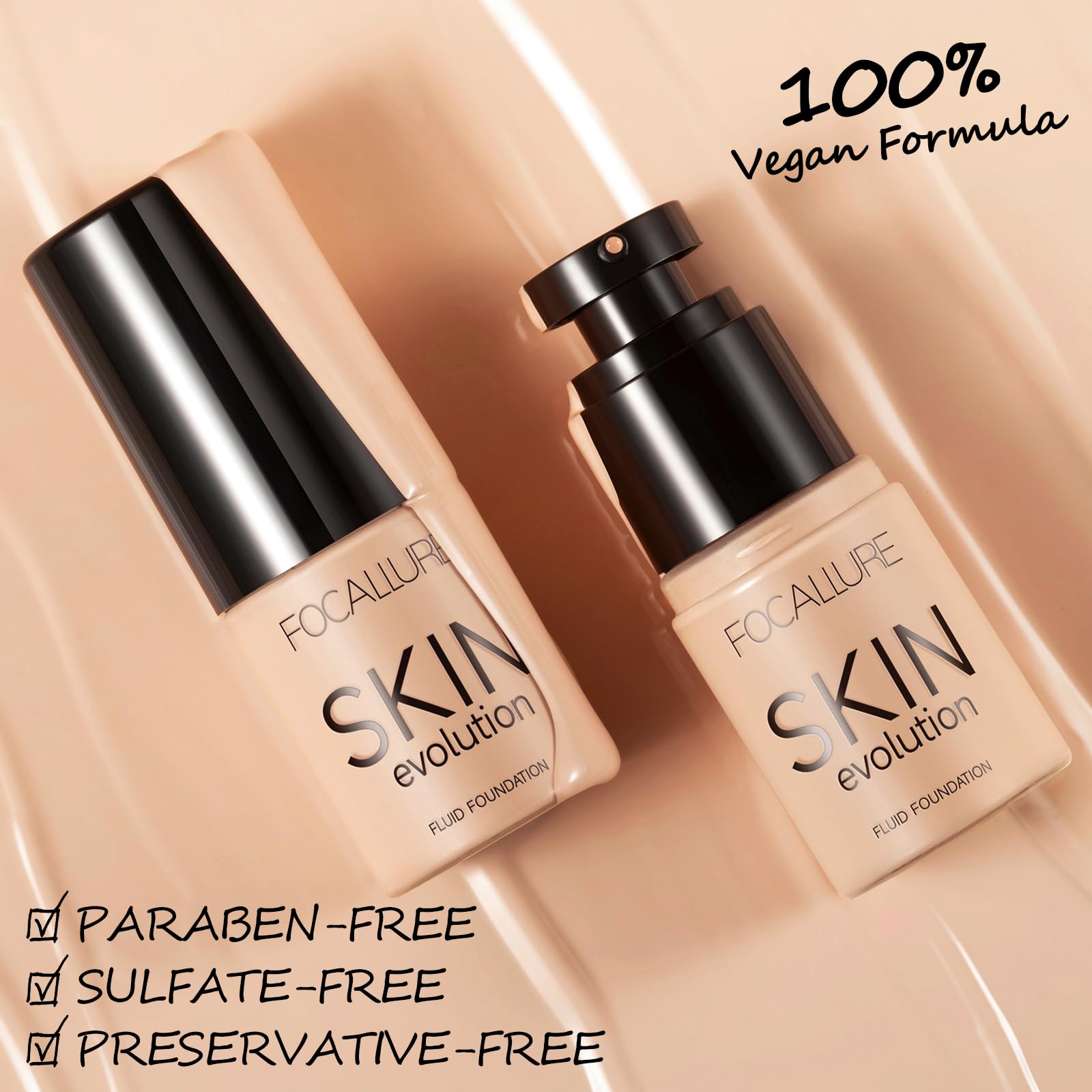 Foto 7 | Base Líquida Focallure Skin Evolution + Corrector 2 Unidades - Venta Internacional.
