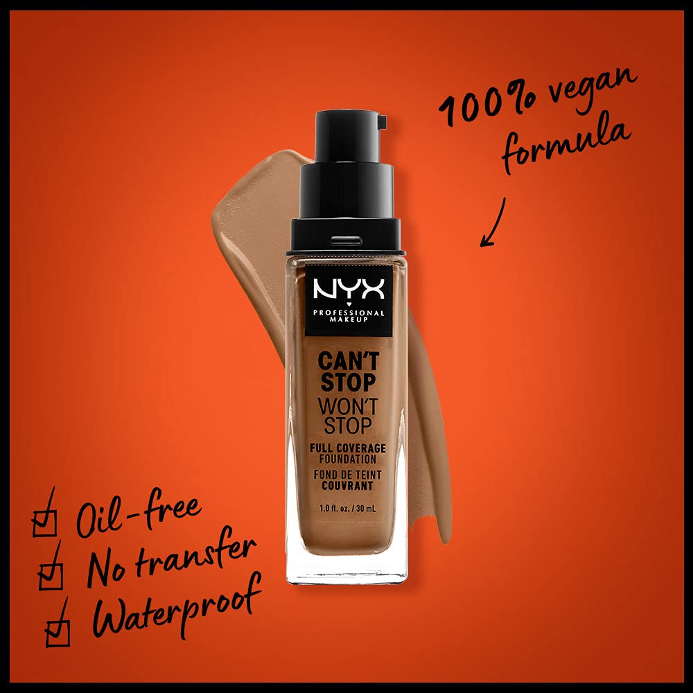 Foto 3 pulgar | Foundation Nyx Professional Makeup Can't Stop Won't Stop - Venta Internacional.