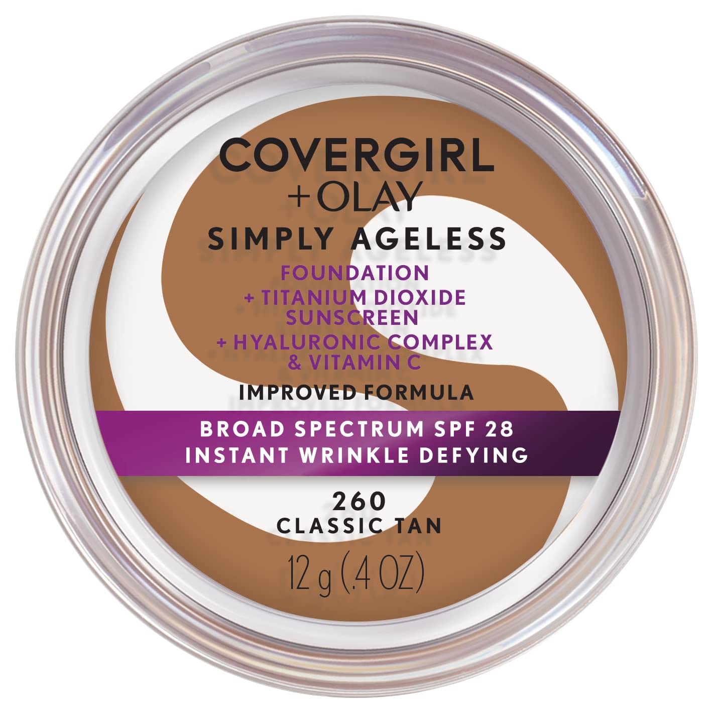 Base De Maquillaje Covergirl & Olay Simply Ageless 260 Classic Bronceado - Venta Internacional.