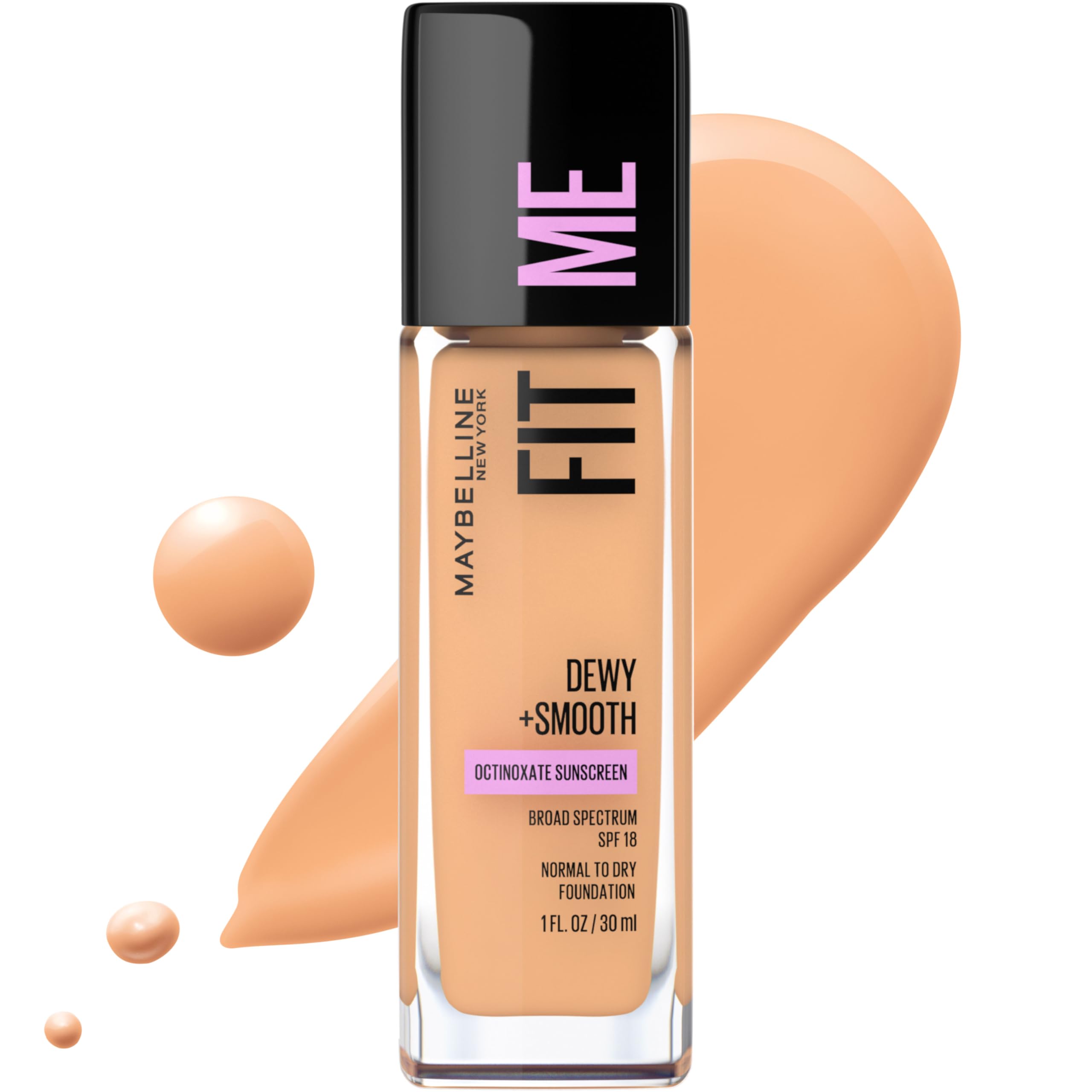 Base Líquida Maybelline Fit Me Dewy + Smooth Pure Beige - Venta Internacional.