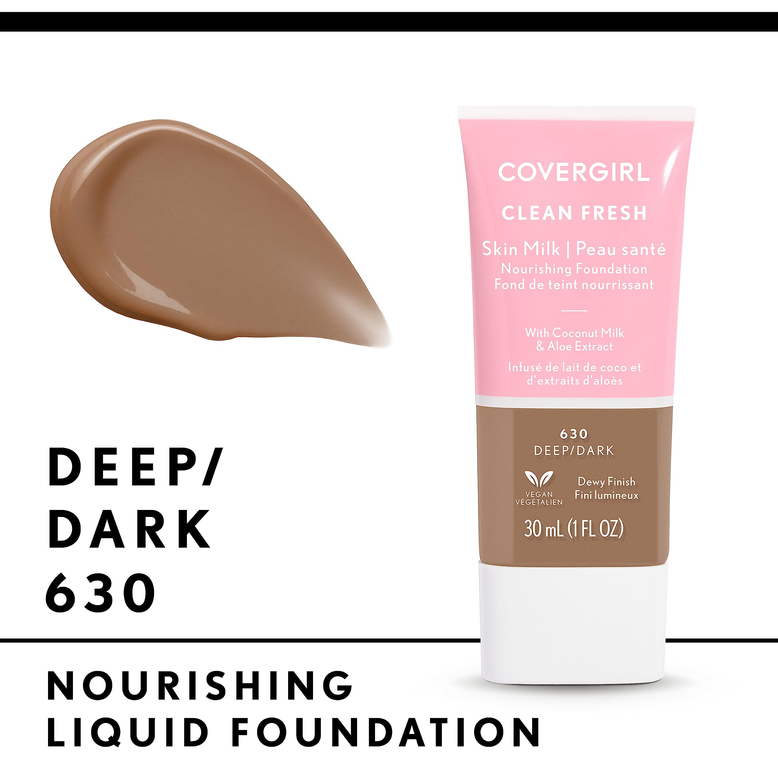 Foto 4 pulgar | Base De Maquillaje Covergirl Clean Fresh Skin Milk Deep/dark 30 Ml - Venta Internacional.