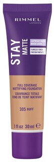 Foto 1 | Mousse Líquida Foundation Rimmel London Stay Matte 305 Buff - Venta Internacional.
