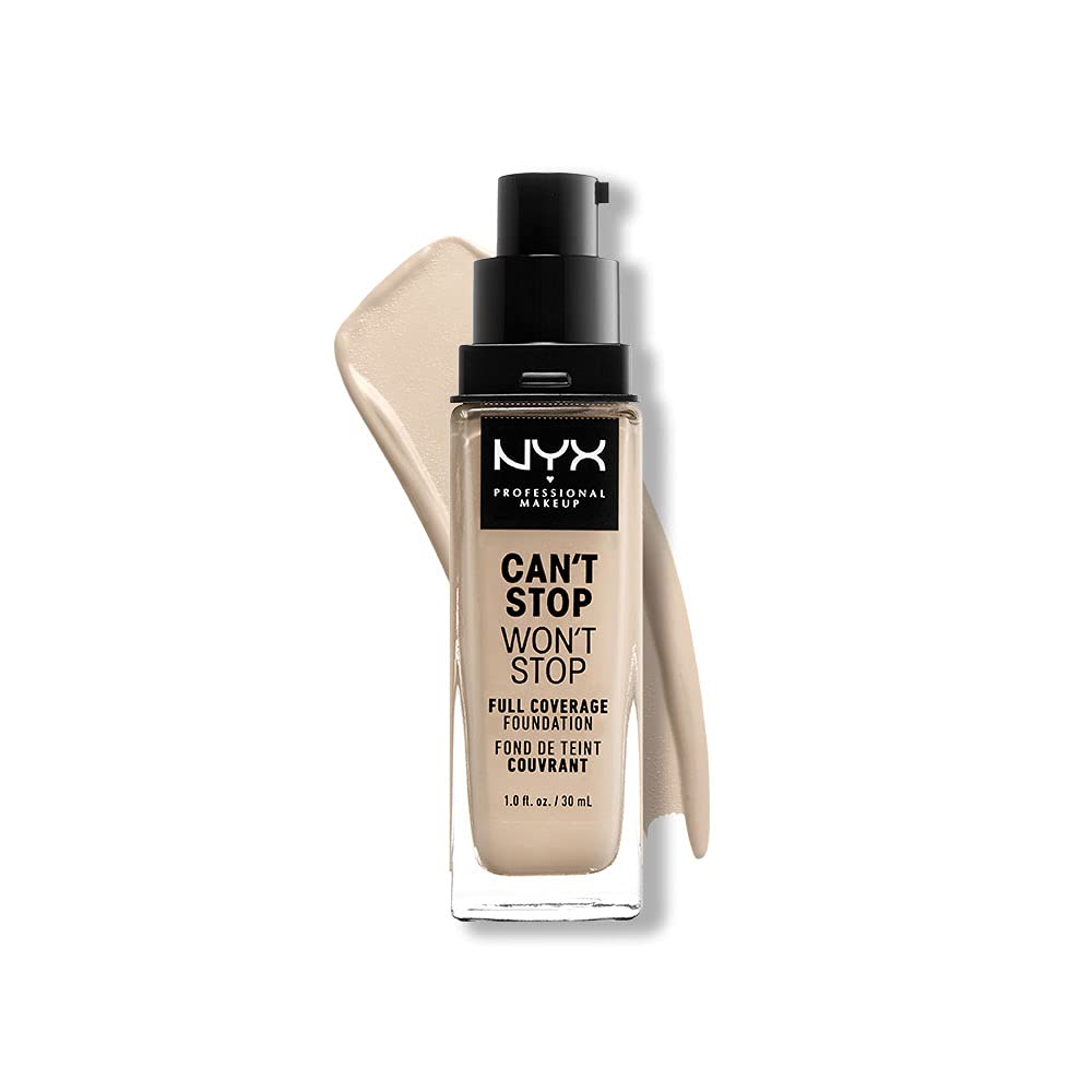 Foundation Nyx Professional Makeup Can't Stop Won't Stop - Venta Internacional.