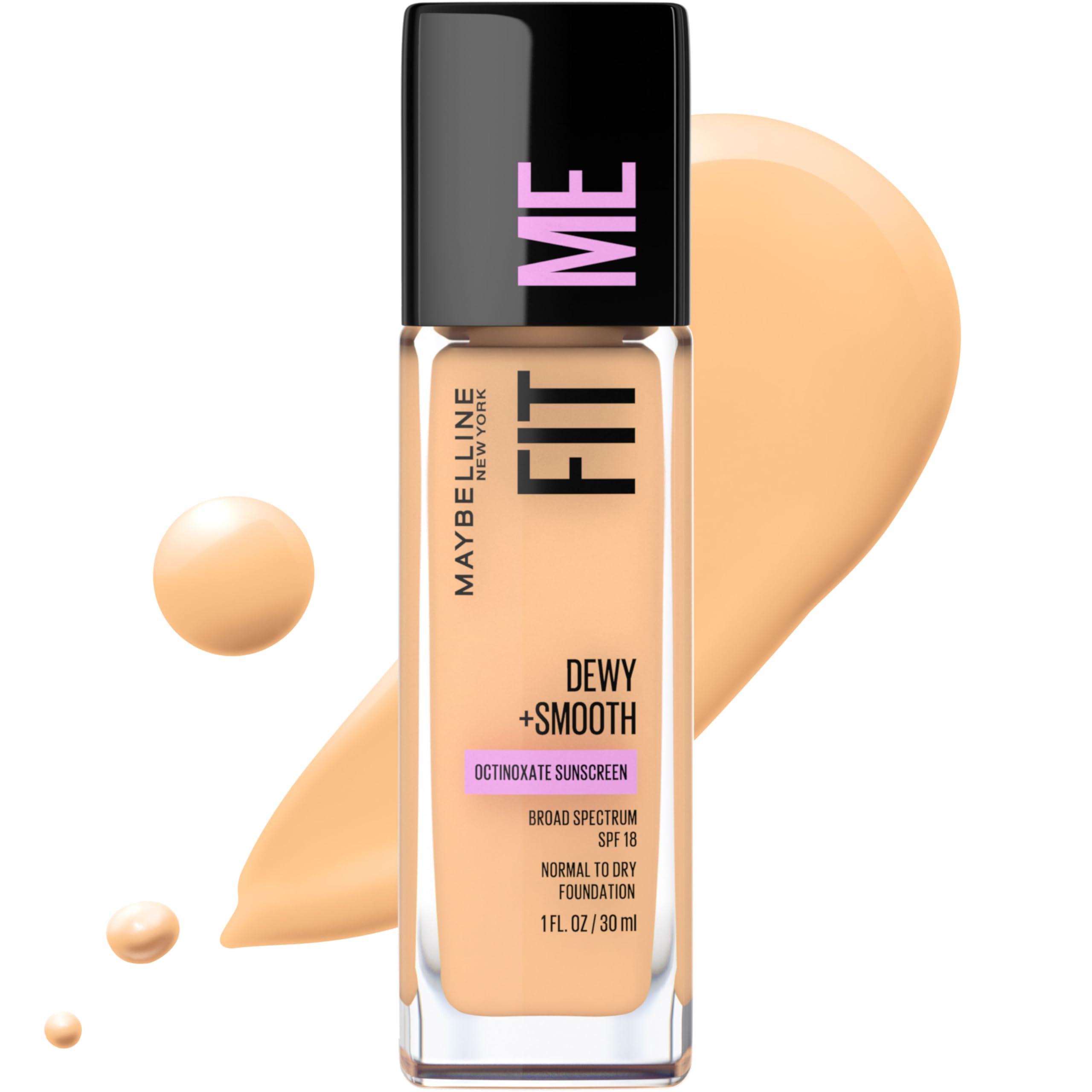 Foto 2 pulgar | Base Líquida Maybelline Fit Me Dewy + Smooth Sandy Beige - Venta Internacional.