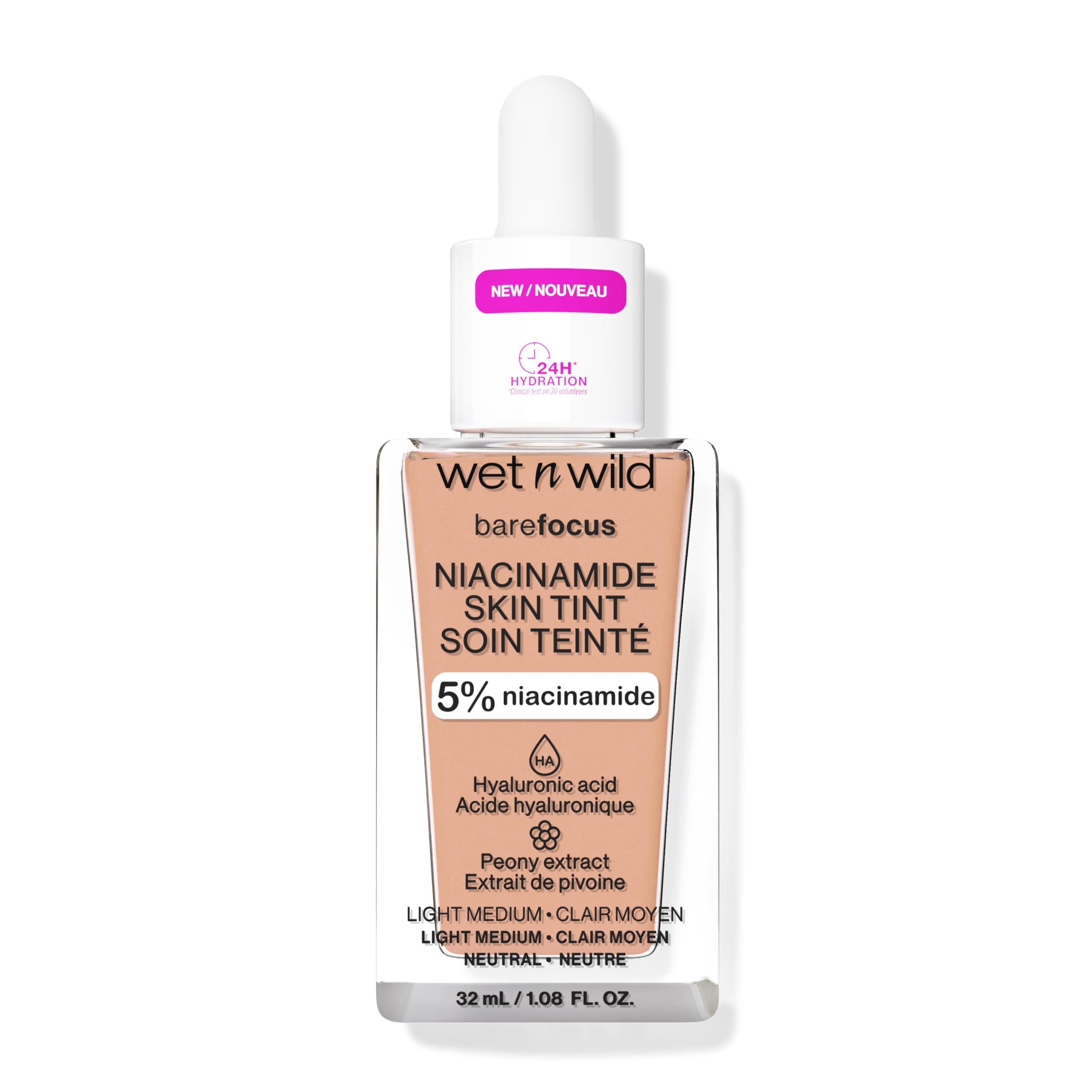 Foto 4 pulgar | Skin Tint Wet N Wild Bare Focus 5% Niacinamide Light Medium - Venta Internacional.